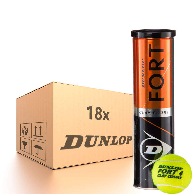 Teniso kamuoliukų dėžė Dunlop Fort Clay Court 18 x 4B Tennis Zone