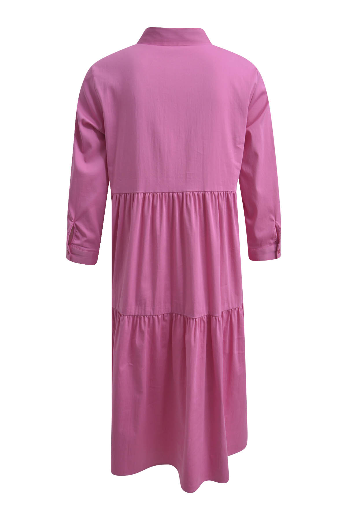 DRESS W COLLAR AND PLACKET, 3/4 SLE