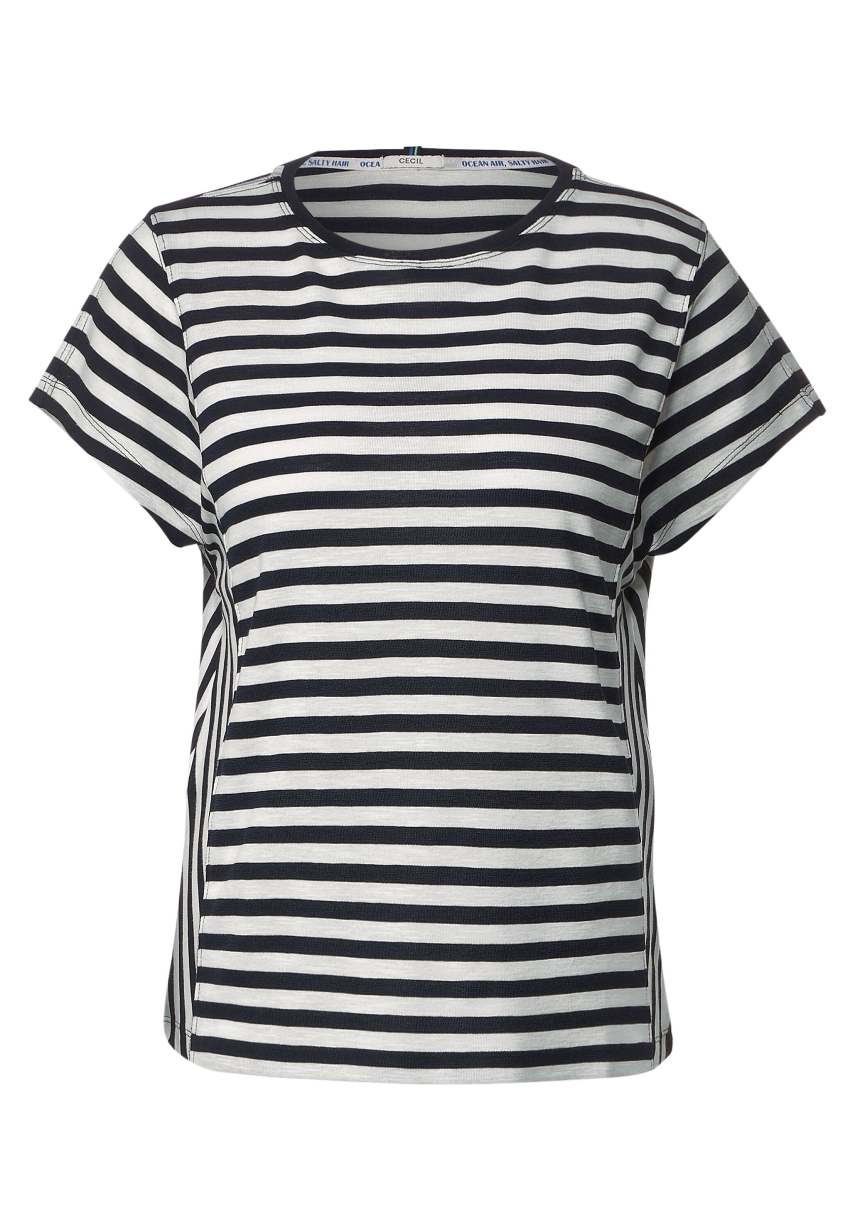 patched stripes T-Shirt | L blue | B320180-20128-L deep 