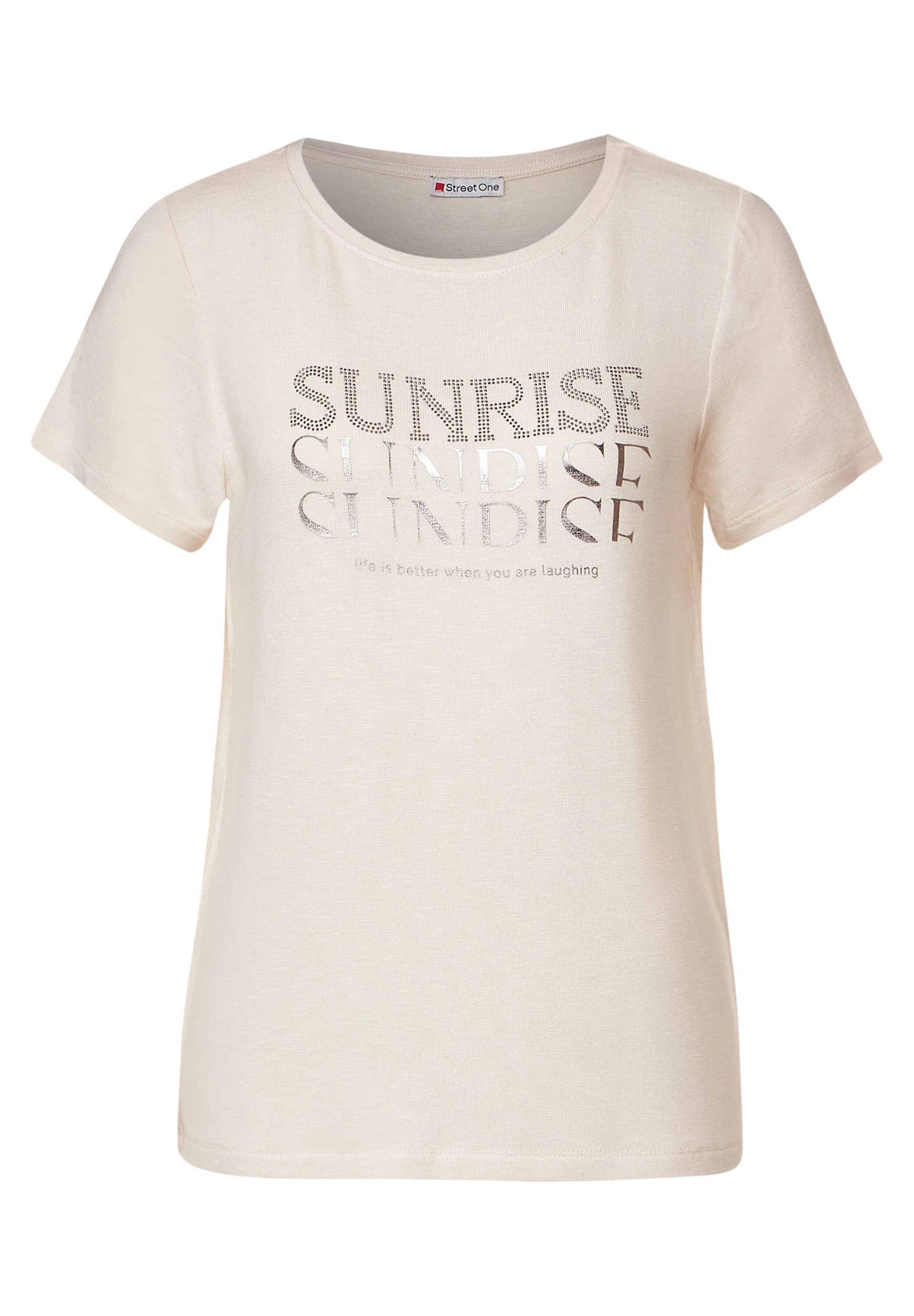 LTD QR stone wording shirt | 40 | cream white | A320371-24943-40