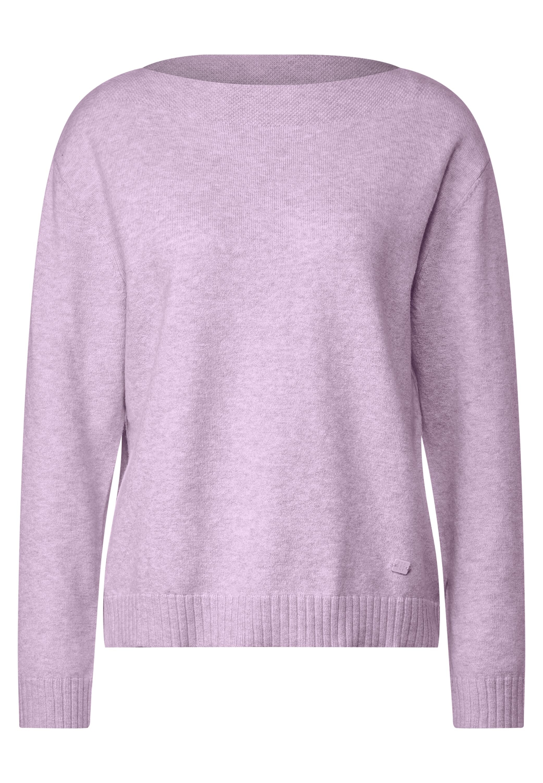 LTD QR u-boat sweater | 40 | soft pure lilac melange | A302414-15290-40
