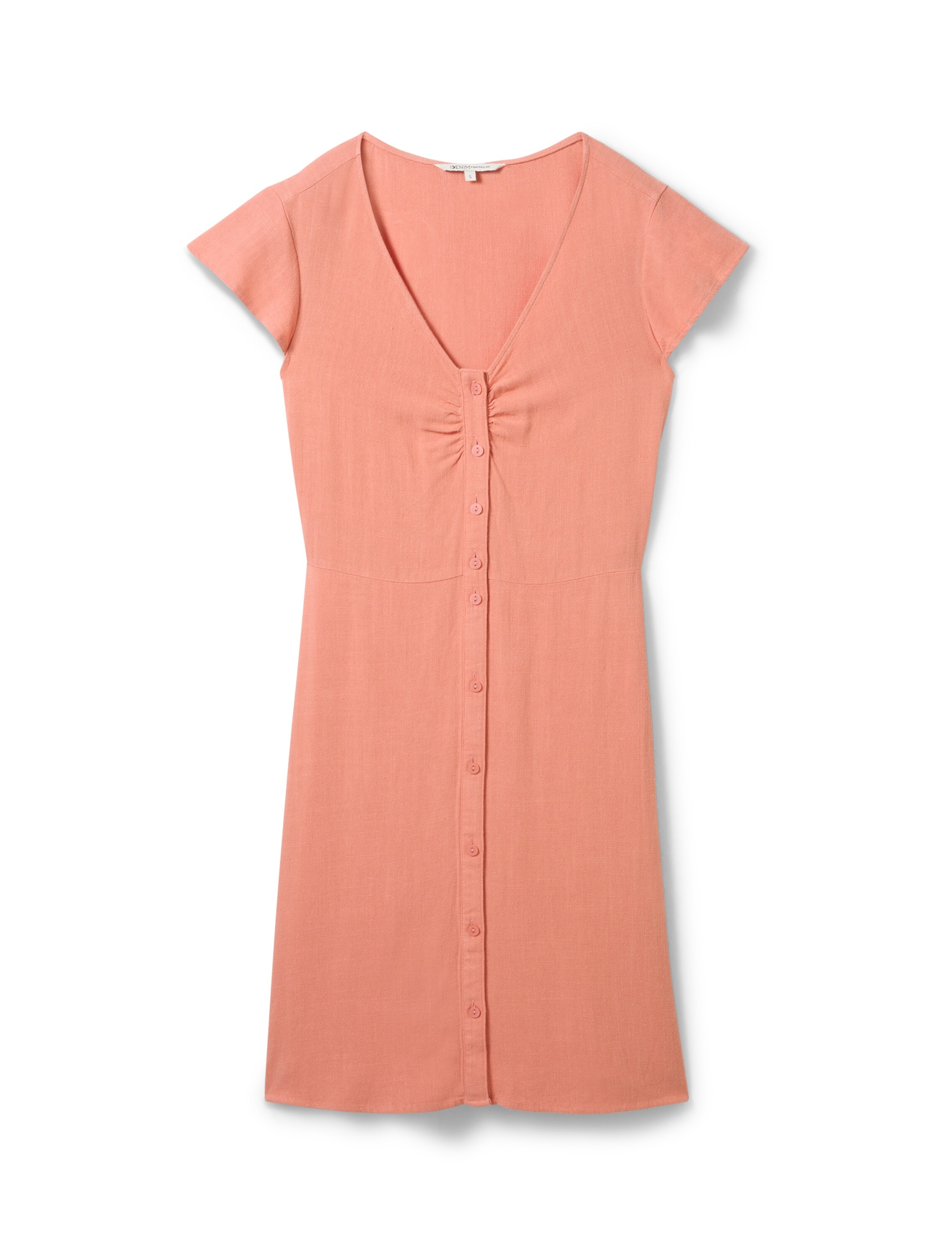 v-neck mini dress with buttons