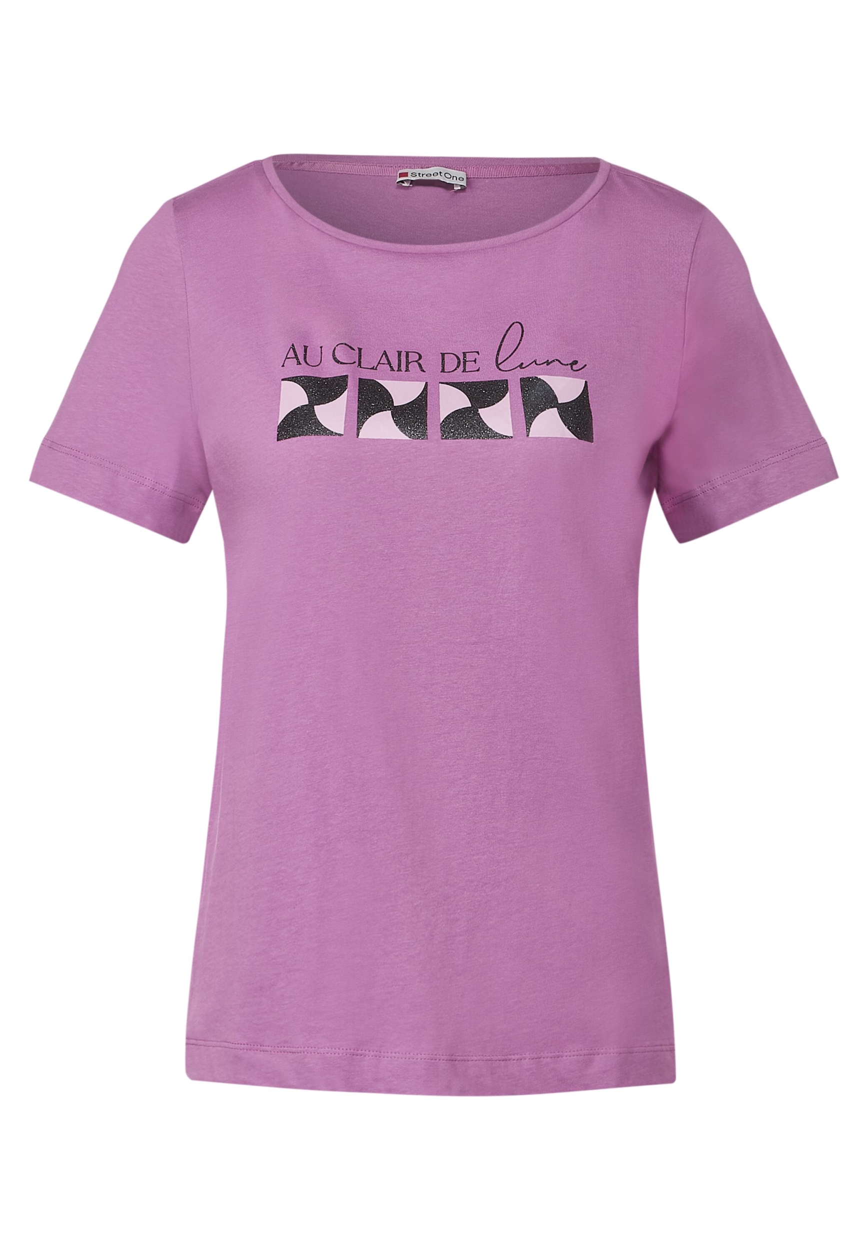 shirt w.glitter squares | 36 lilac meta | A320270-35141-36 