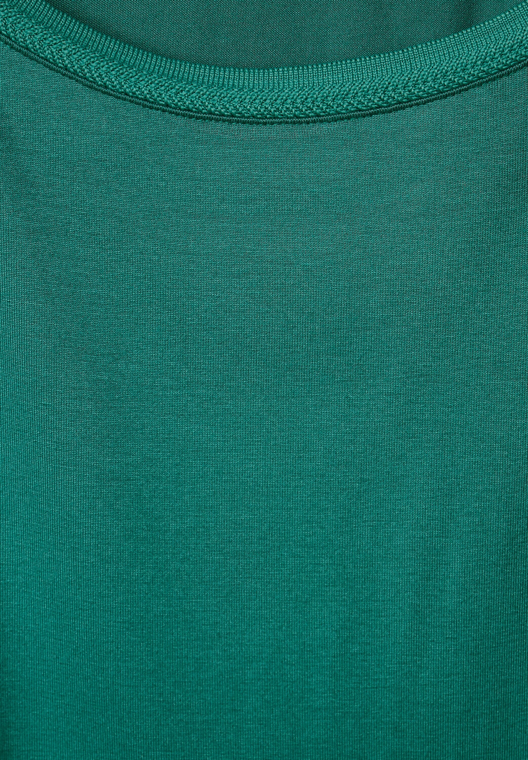 EOS_Shirt w. A319648-14957-40 | green | Necklinetape 40 | lagoon
