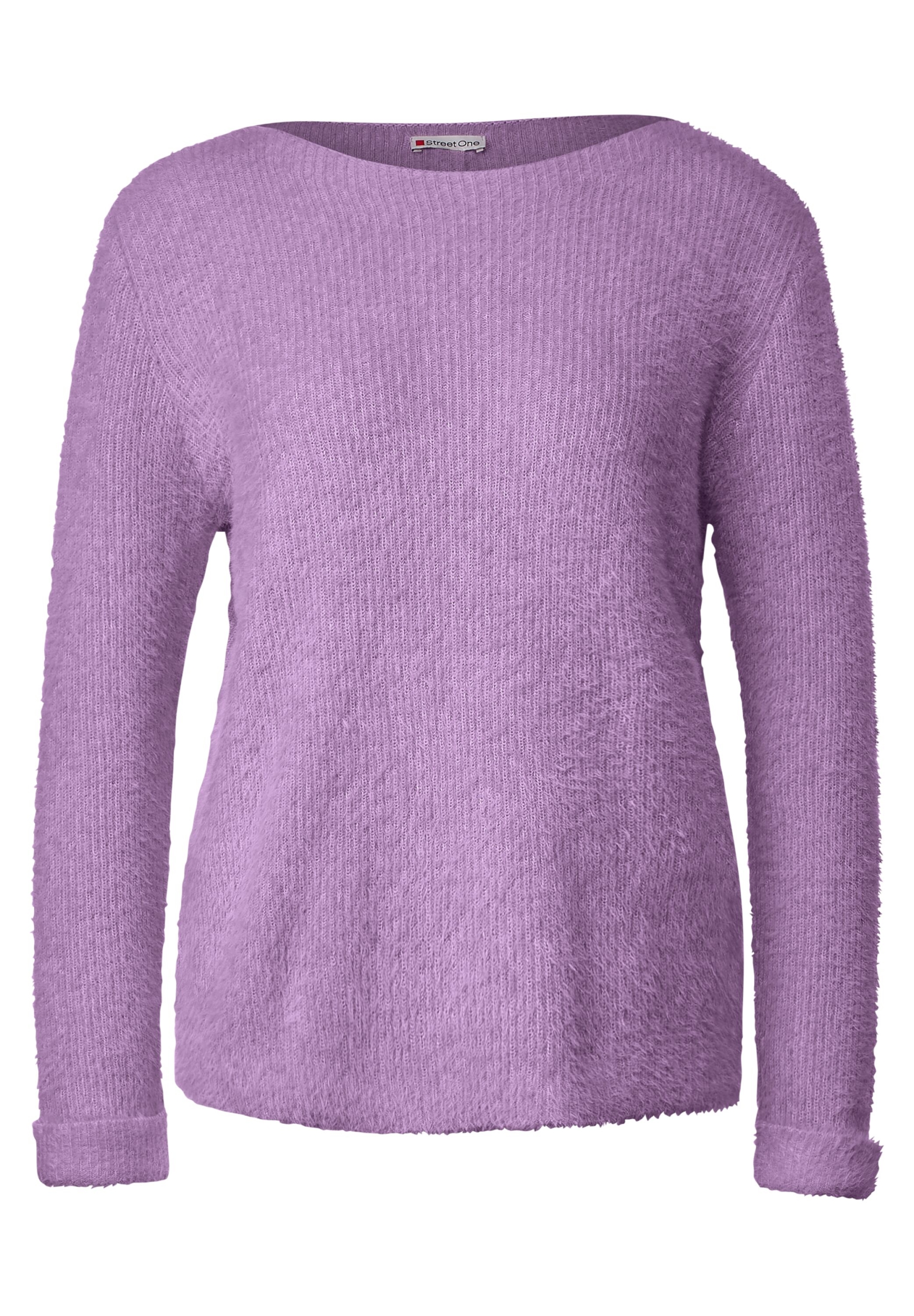 feather BF_sweater | soft yarn 46 | lilac | A302413-15289-46 pure