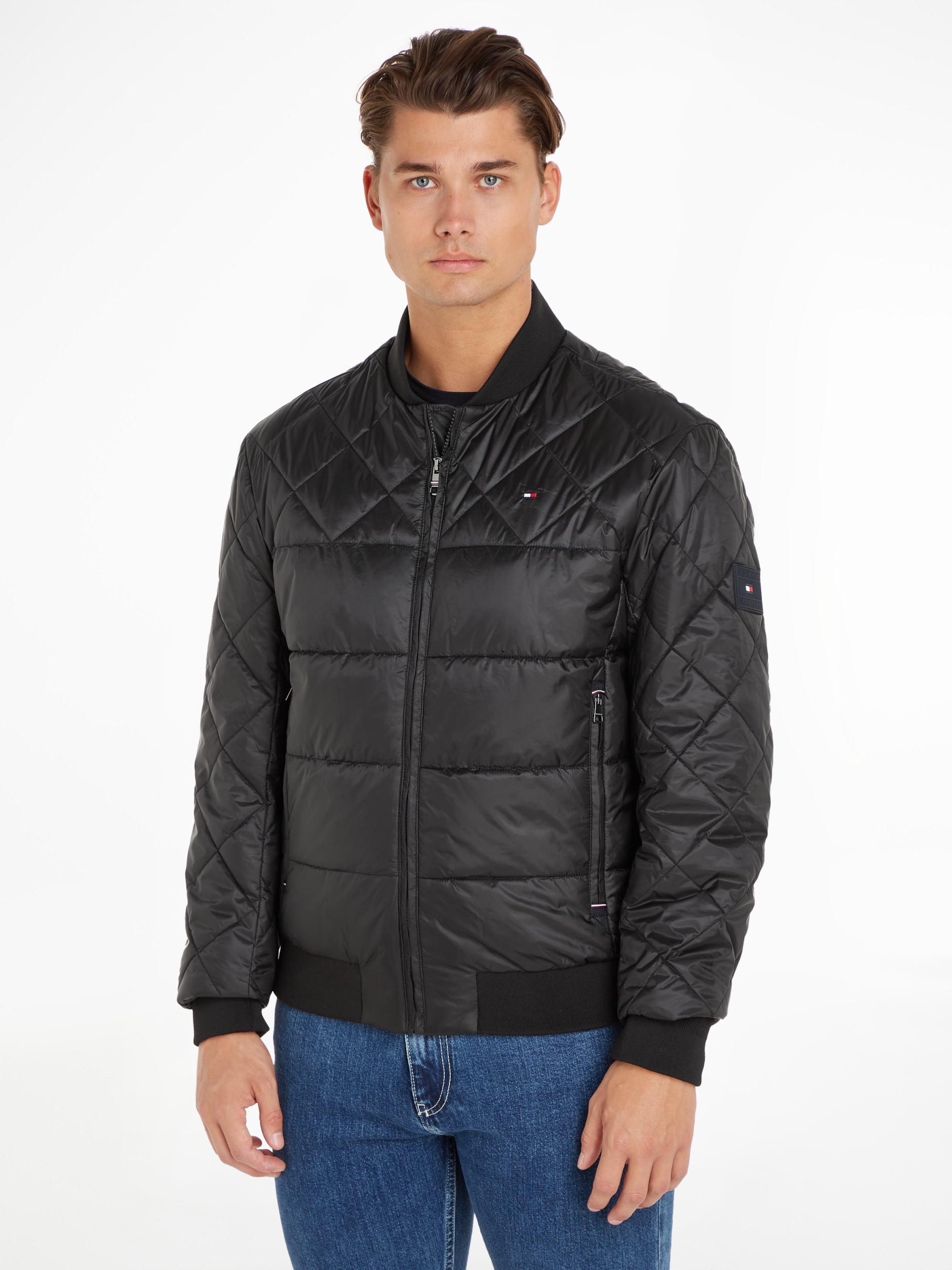PACKABLE RECYCLED BOMBER | XL | black | MW0MW31633-BDS-XL