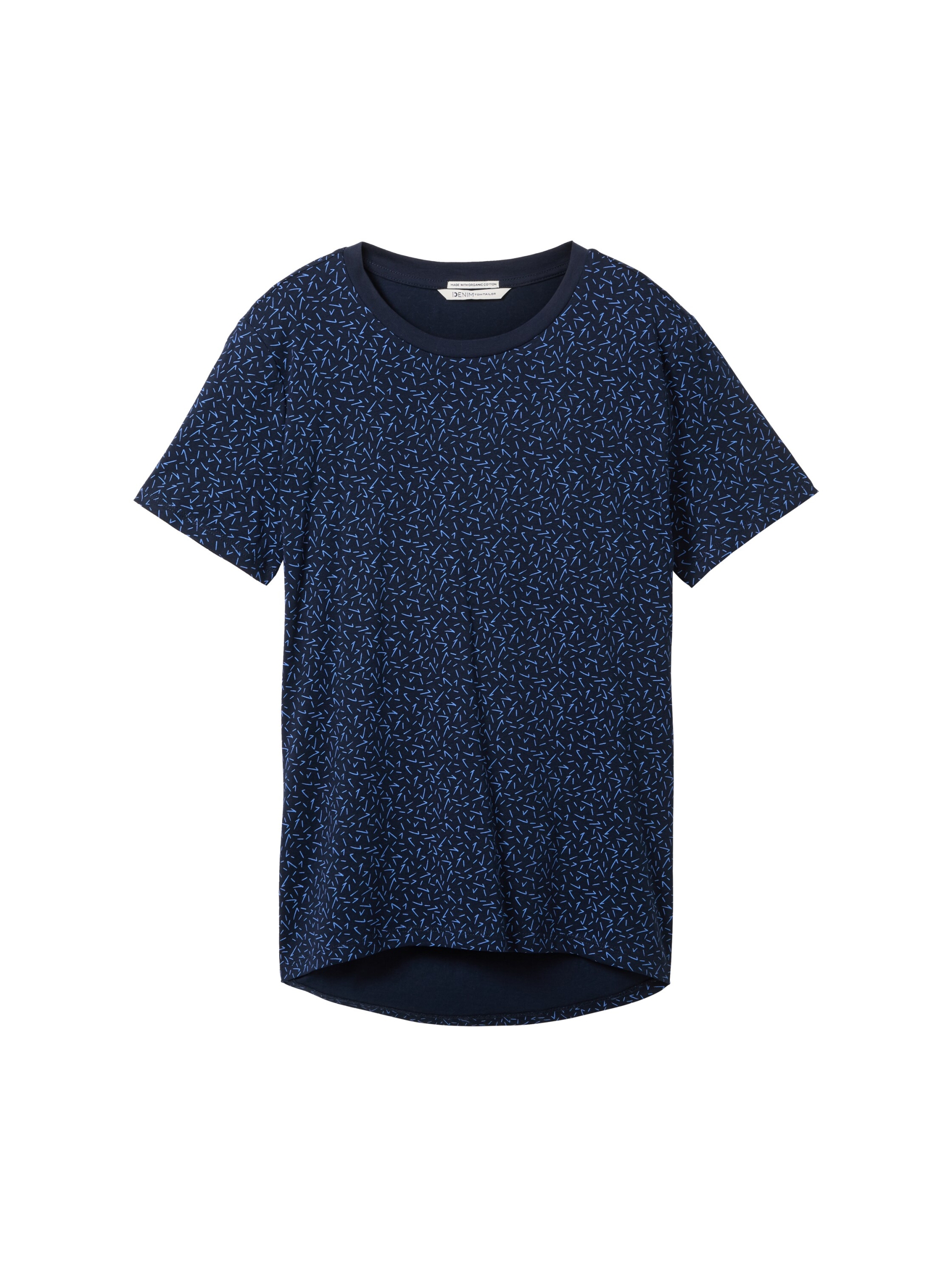 navy blue structure print