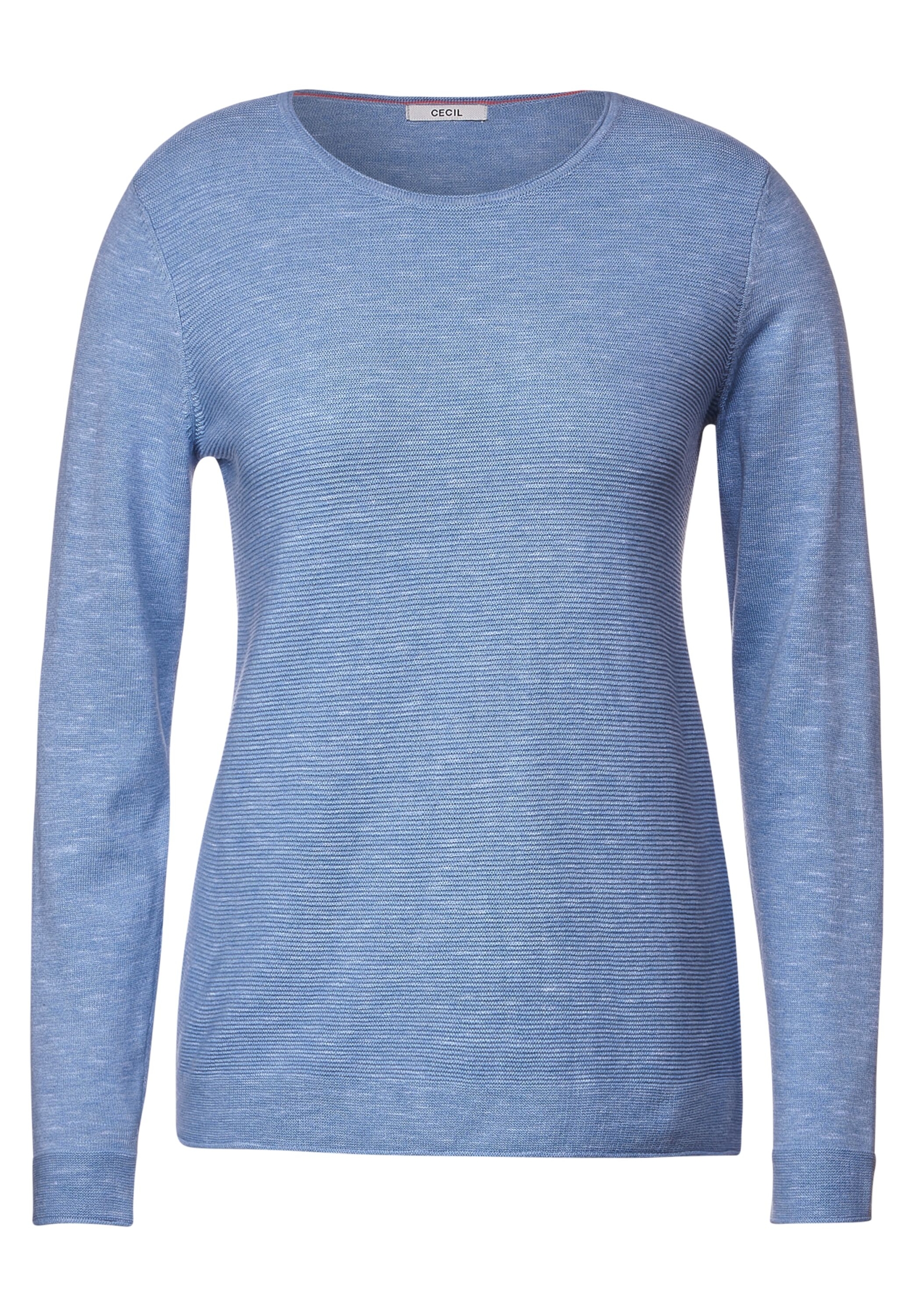 TOS Striped Jacquard Shirt | L | water blue | B320861-25298-L