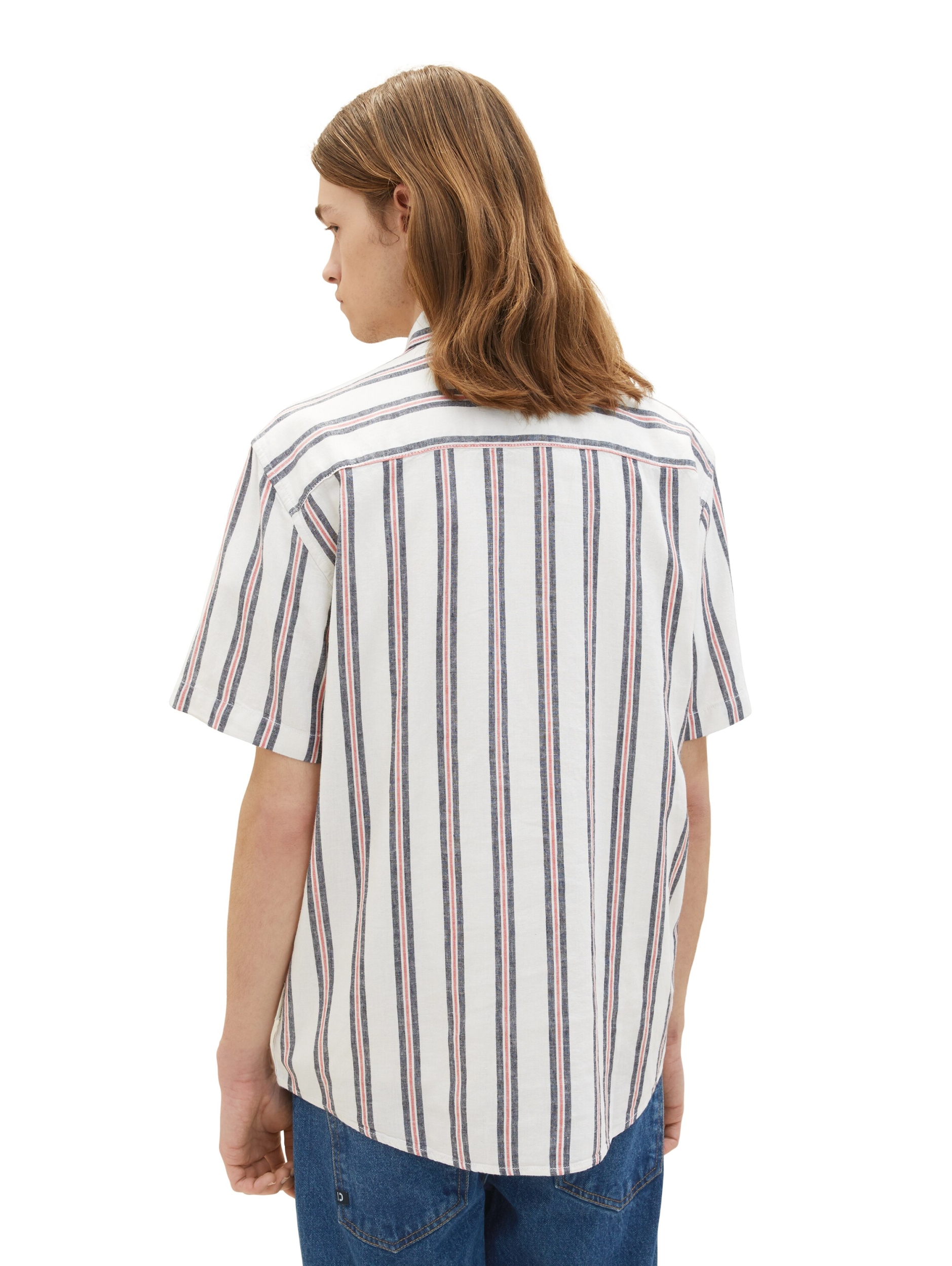 relaxed striped shirt