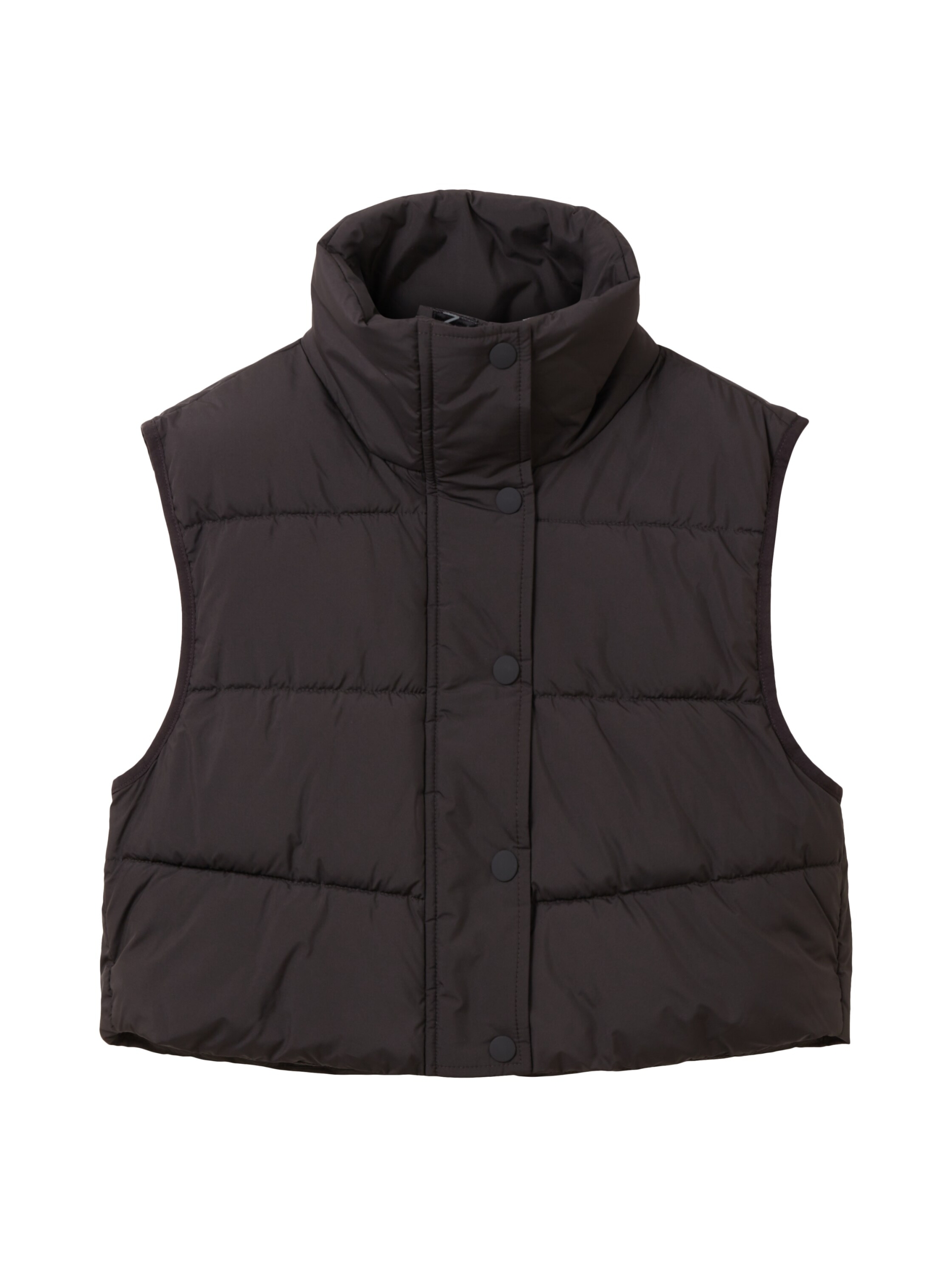 Gilet cropped puffer vest | M | deep black | 1036570-14482_deep-M