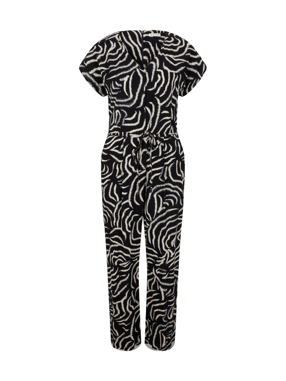 Jumpsuit printed with belt