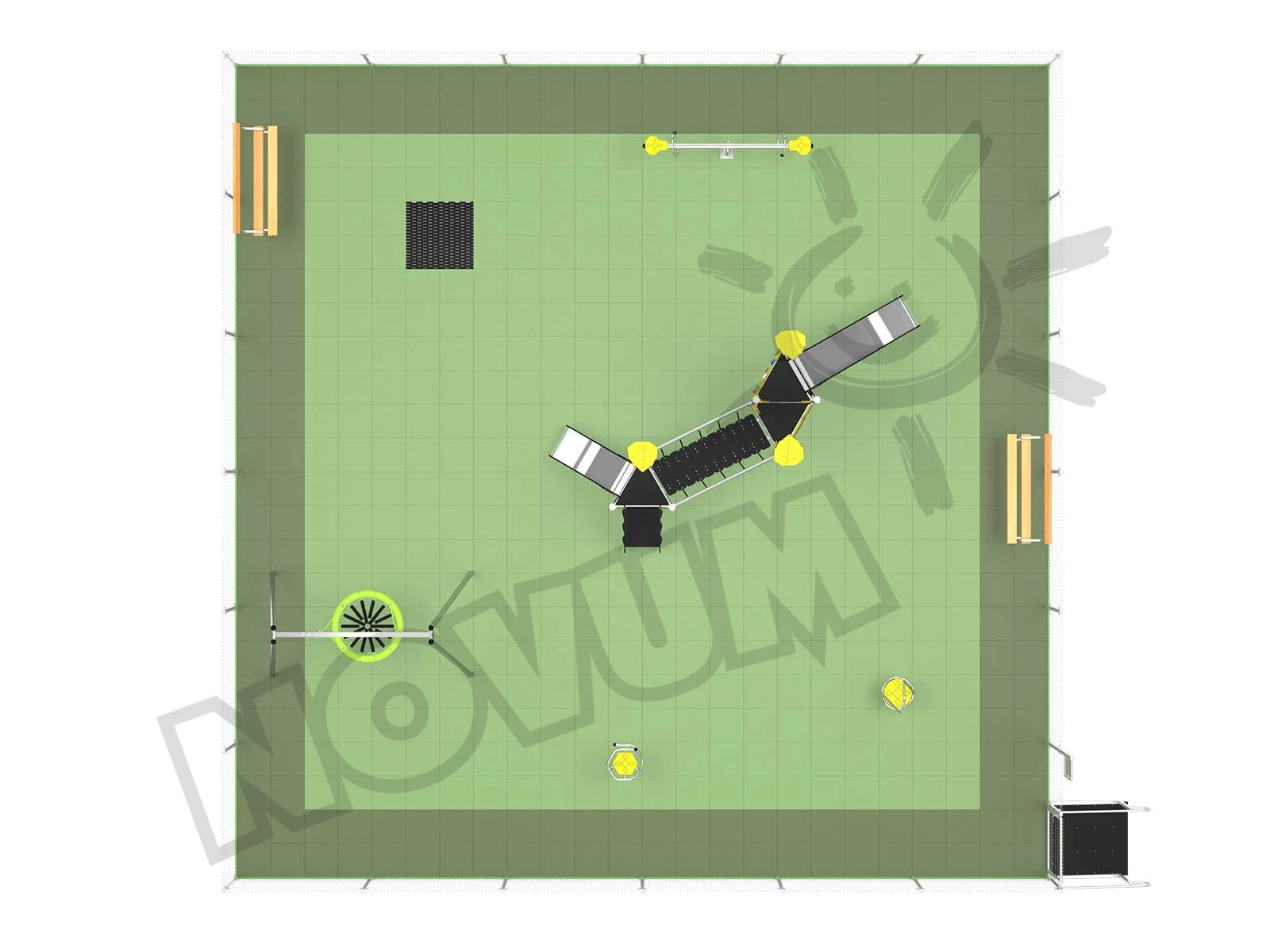 Modular playground 12 x 12 m | 5707