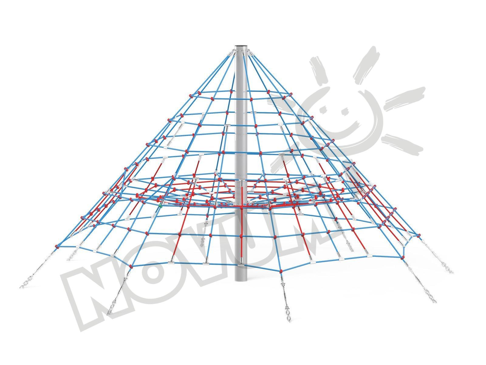 Spinnennetz-Pyramide