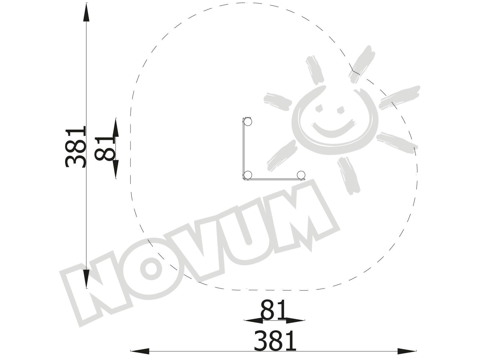 Doppelmaltafel, Holzpfosten