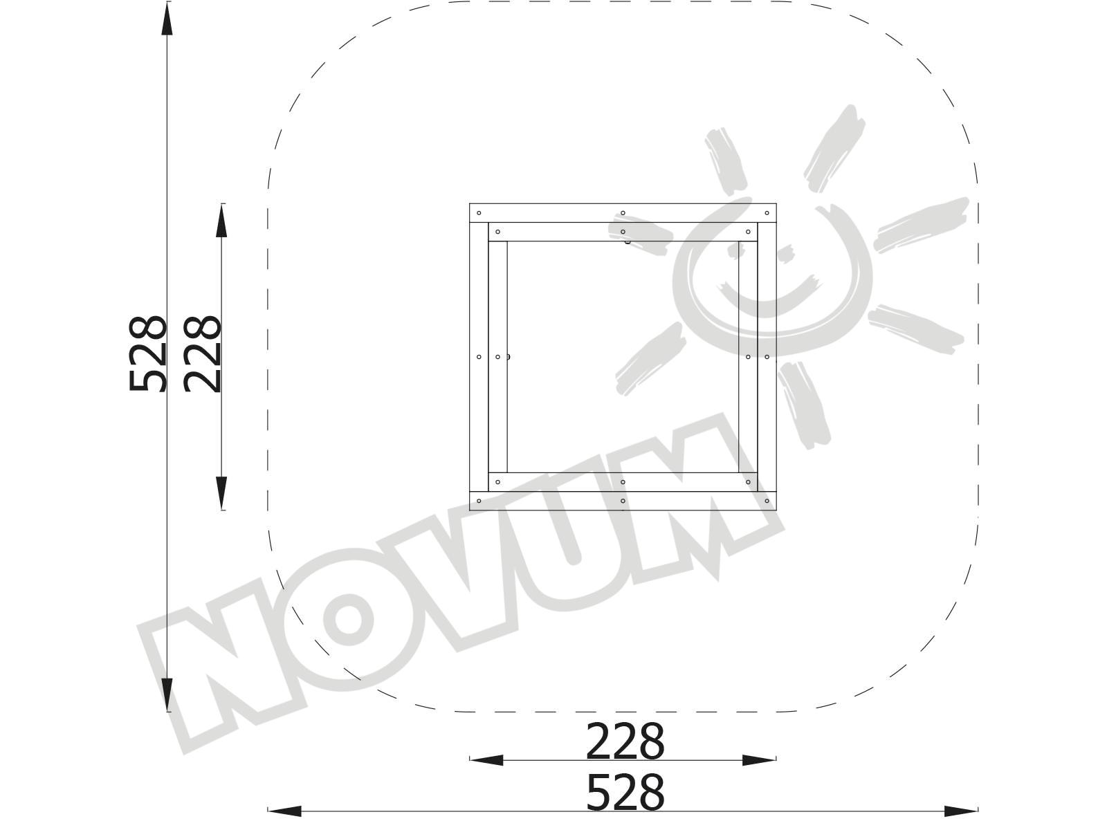 Sandkasten aus Brettern 2x2m