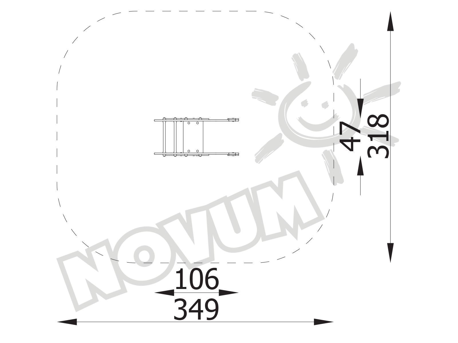 Federwippe Hubschrauber, Metall-Bodenanker