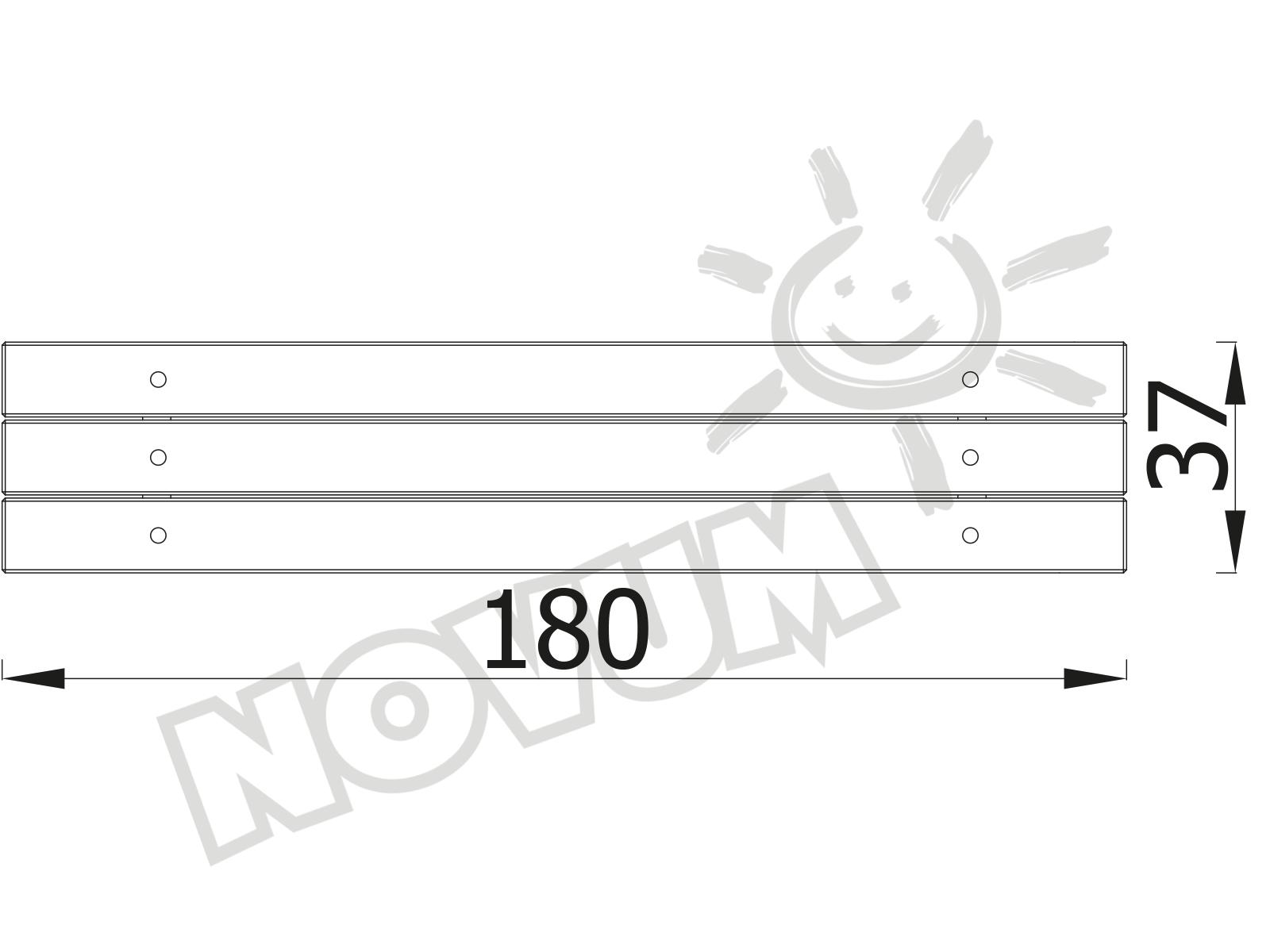 Sitzbank Simple, Metall