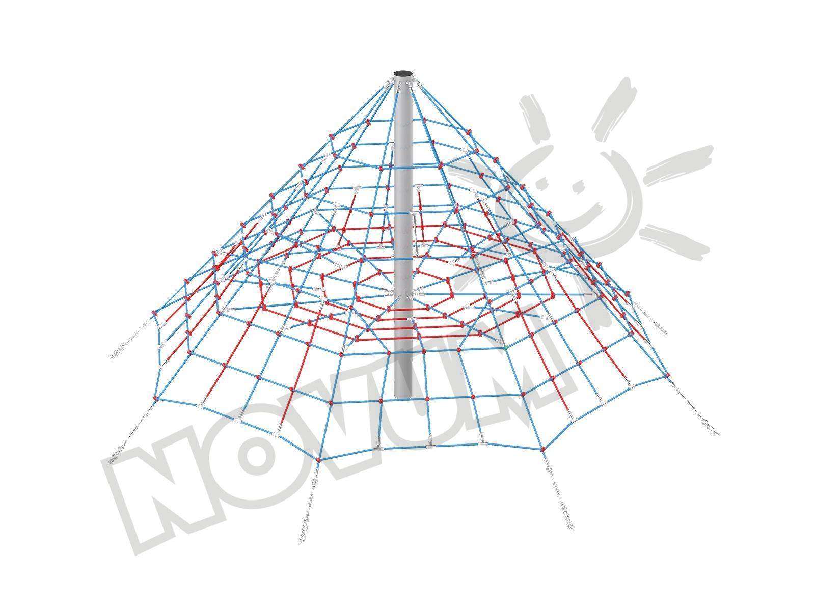 Spinnennetz-Pyramide