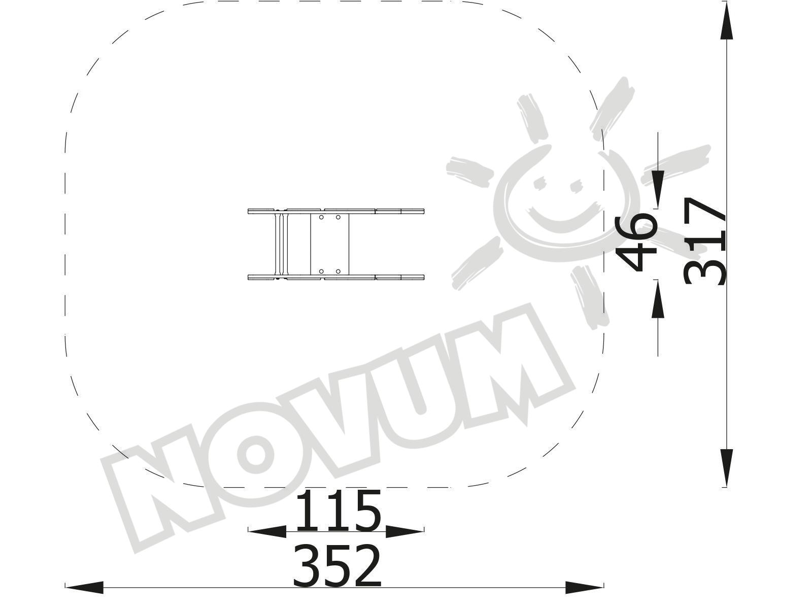 Universum Federwippe Rakete, Metall-Bodenanker