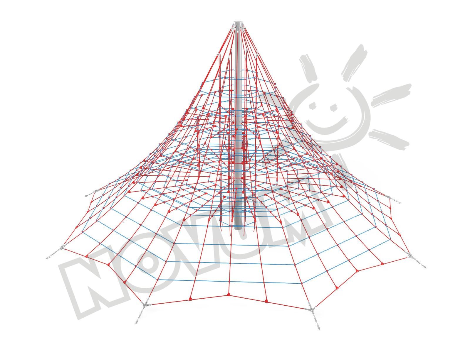 Seil-Pyramide, 8-eckig