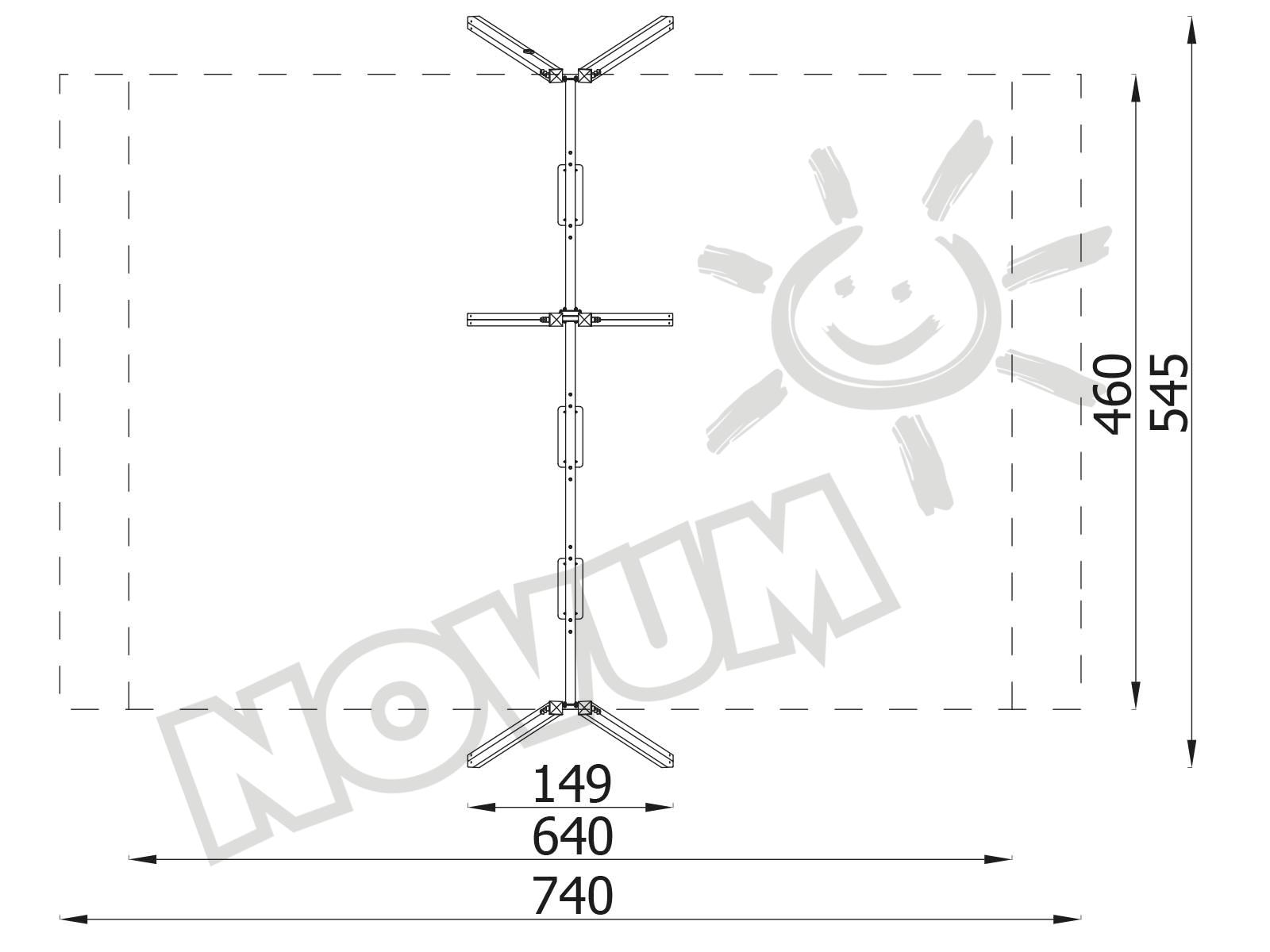 Quadro Simple H 3er-Schaukel - Gestell