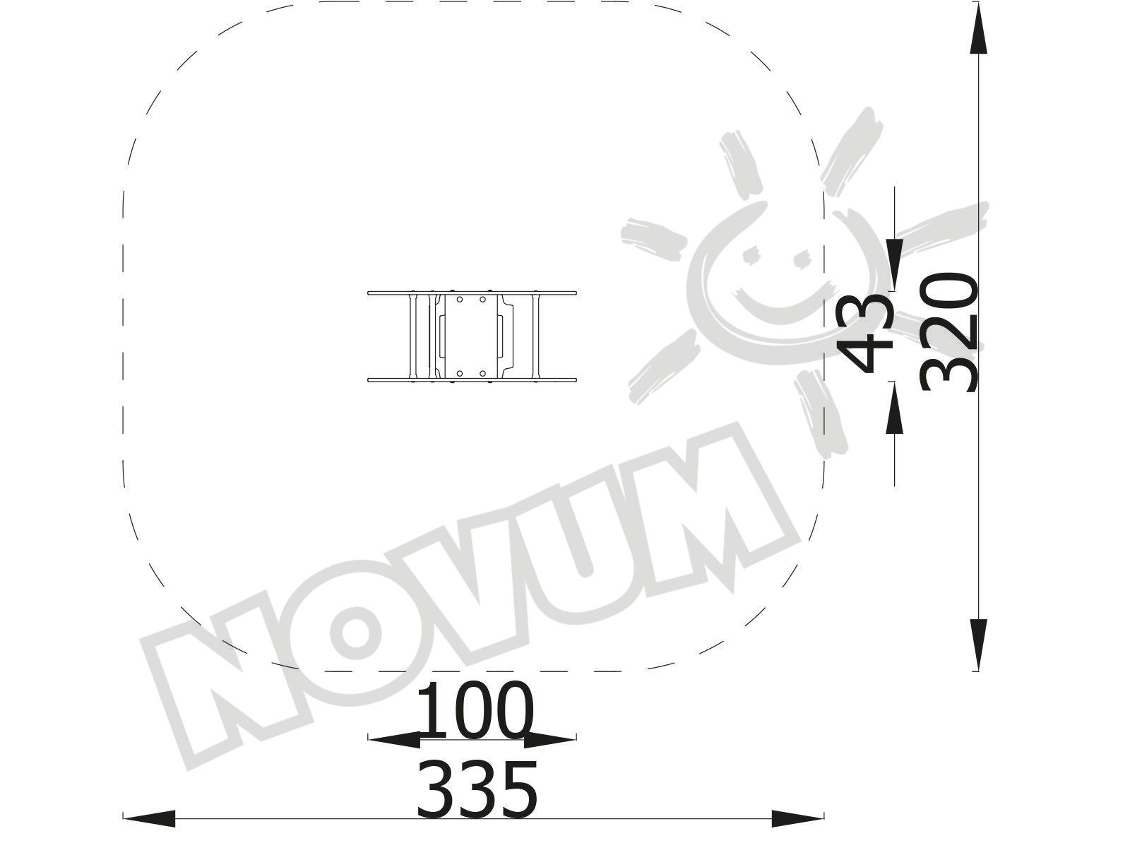 Universum Federwippe UFO, Metall-Bodenanker