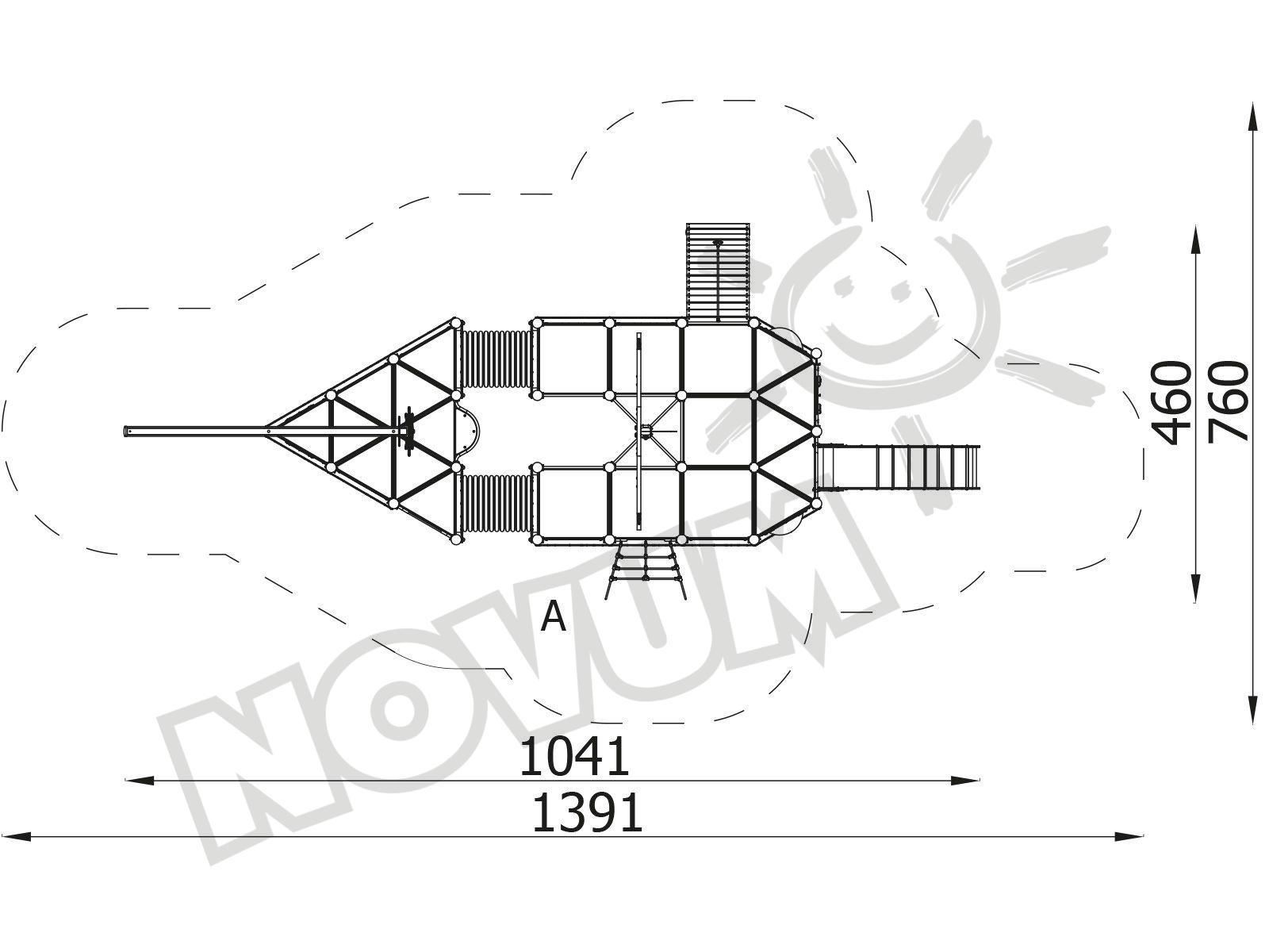 Orbis Simple Schiff Magellan, Holzpfosten