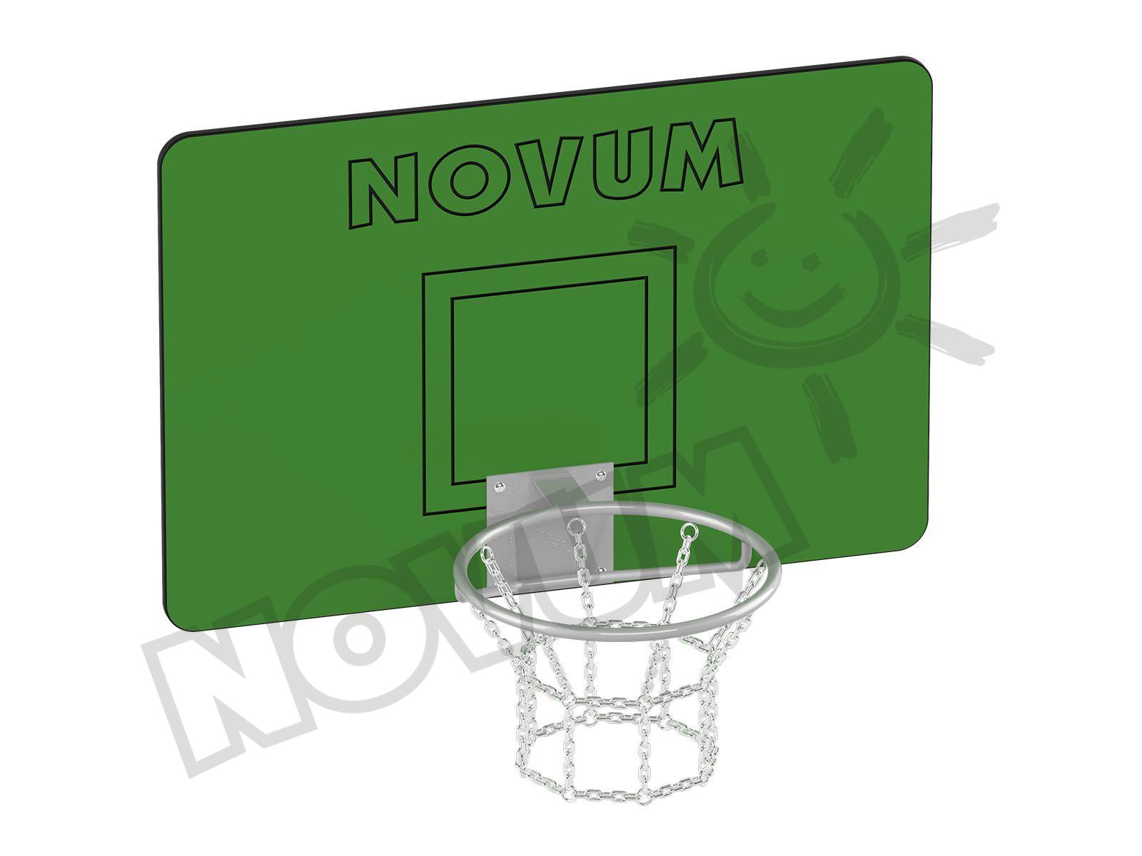 Tafel mit Basketballkorb eckig