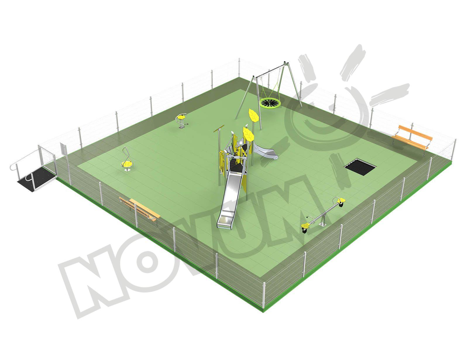 5707 Modularer Spielplatz 12 x 12 m