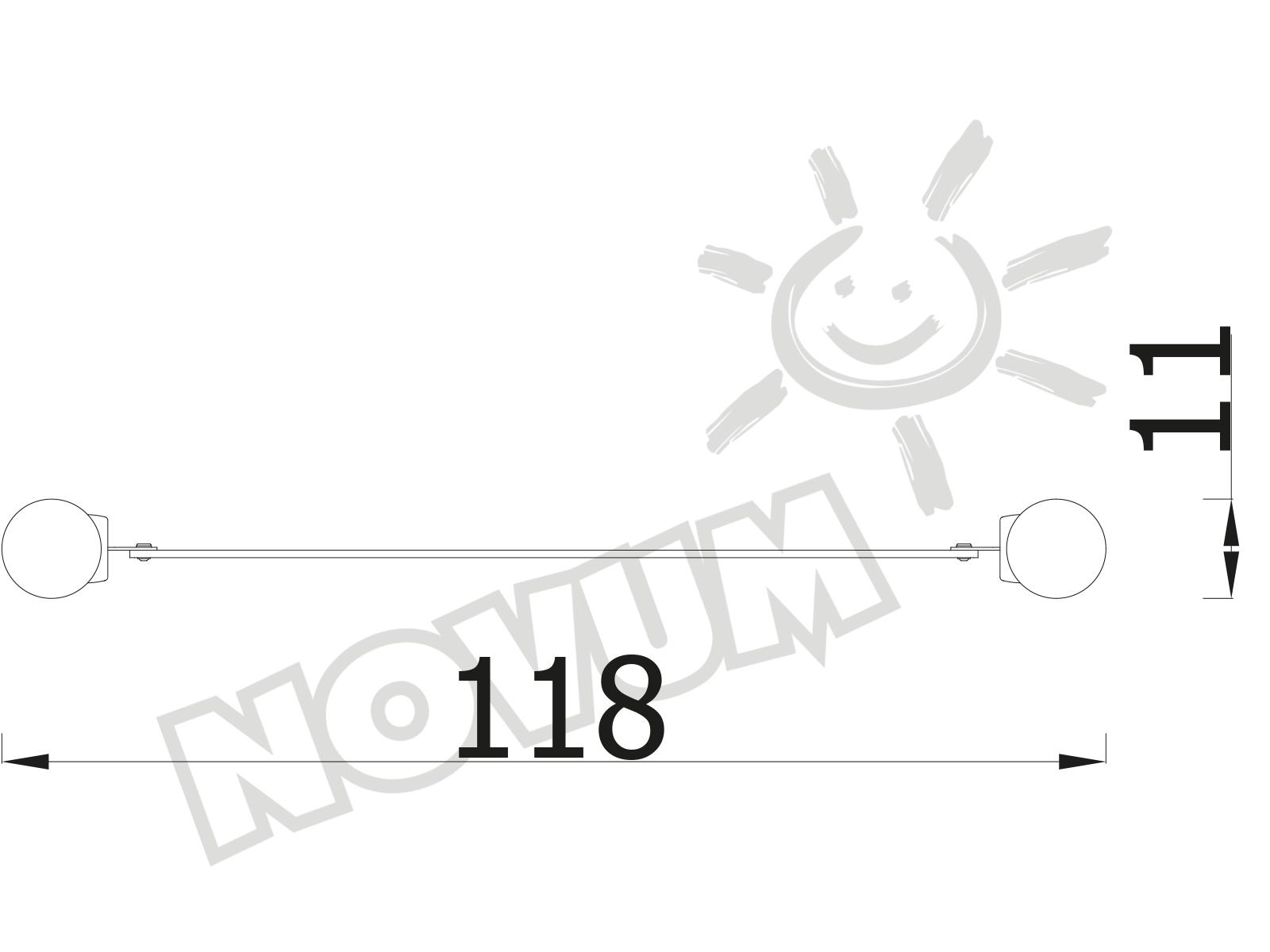 Orbis Infotafel, breit, Holzpfosten