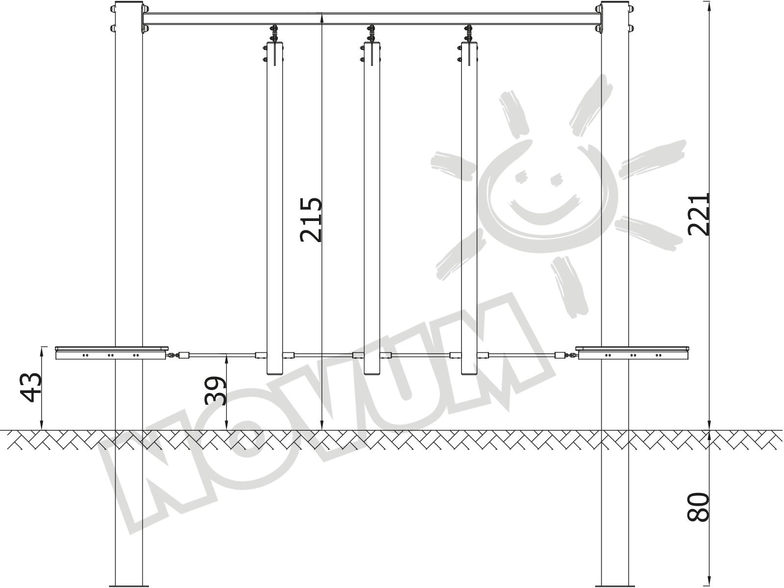 Modul 4 - Holz-Slalom-Brücke