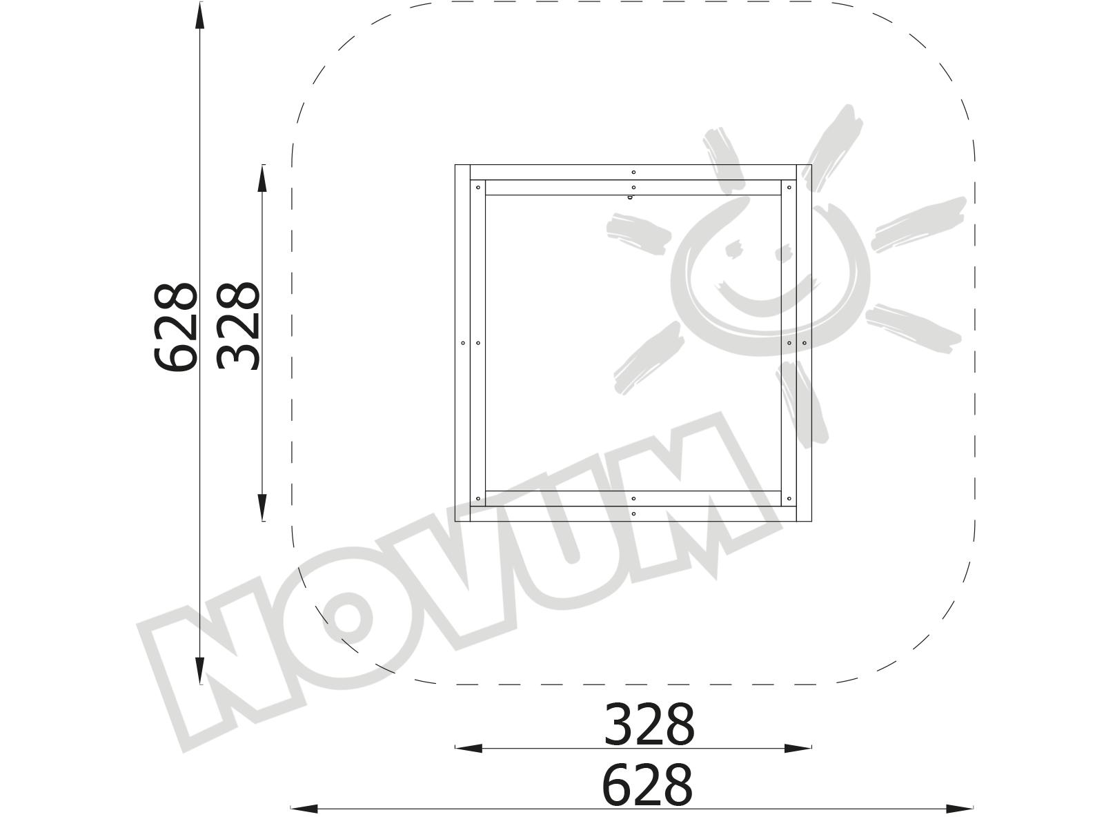 Sandkasten aus Brettern 3x3m