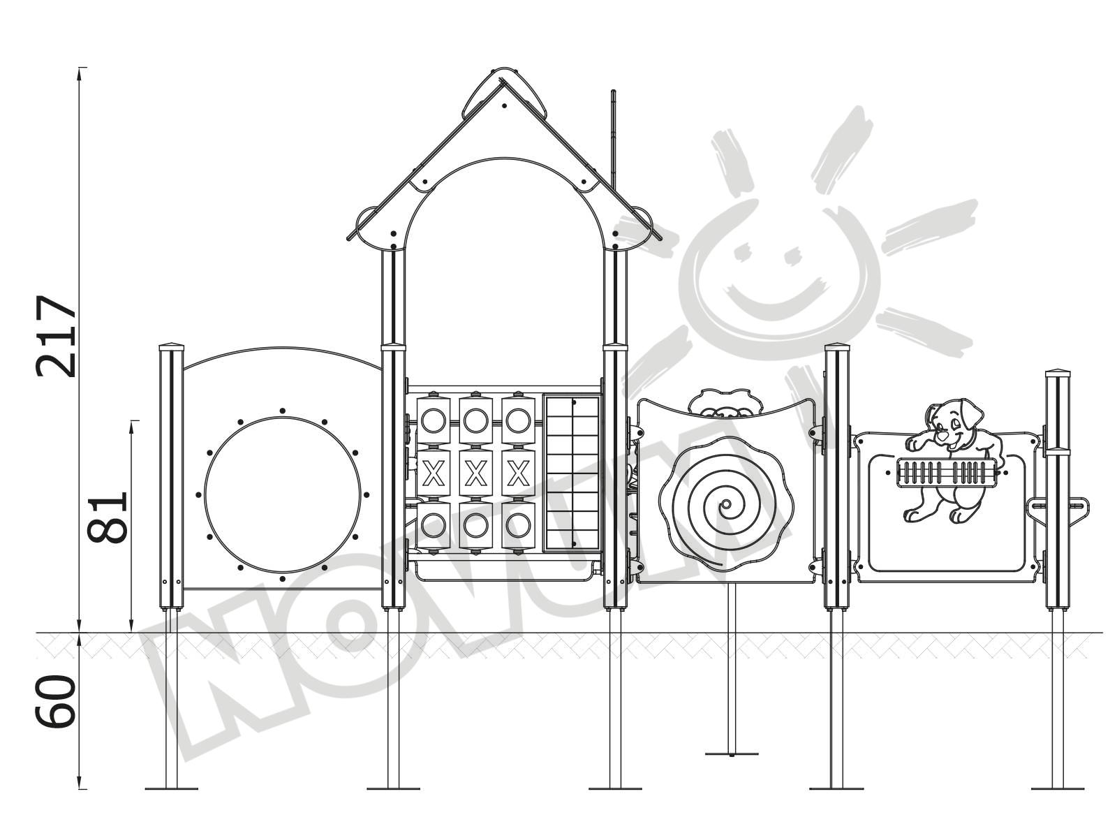 Quadro Baby H Häuschen mit Tunnel 12320