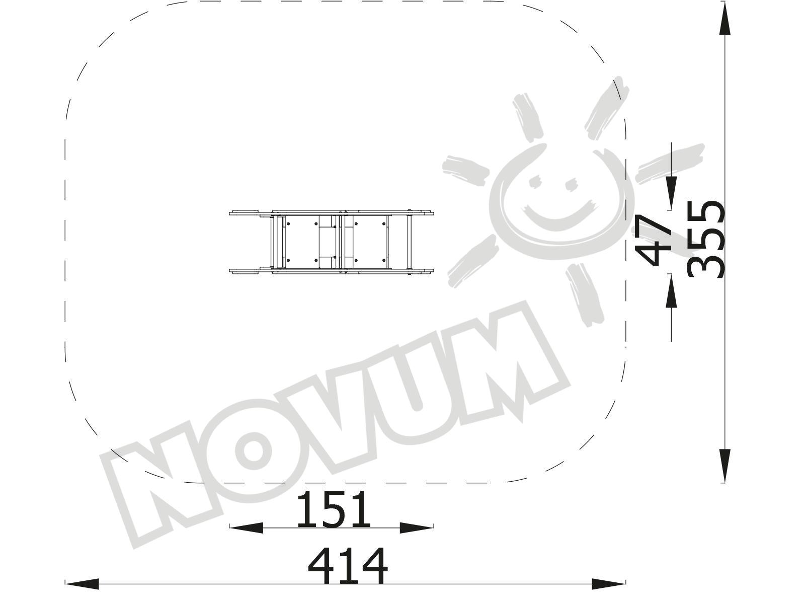 Universum 2er-Federwippe Raumschiff, Metall-Bodenanker