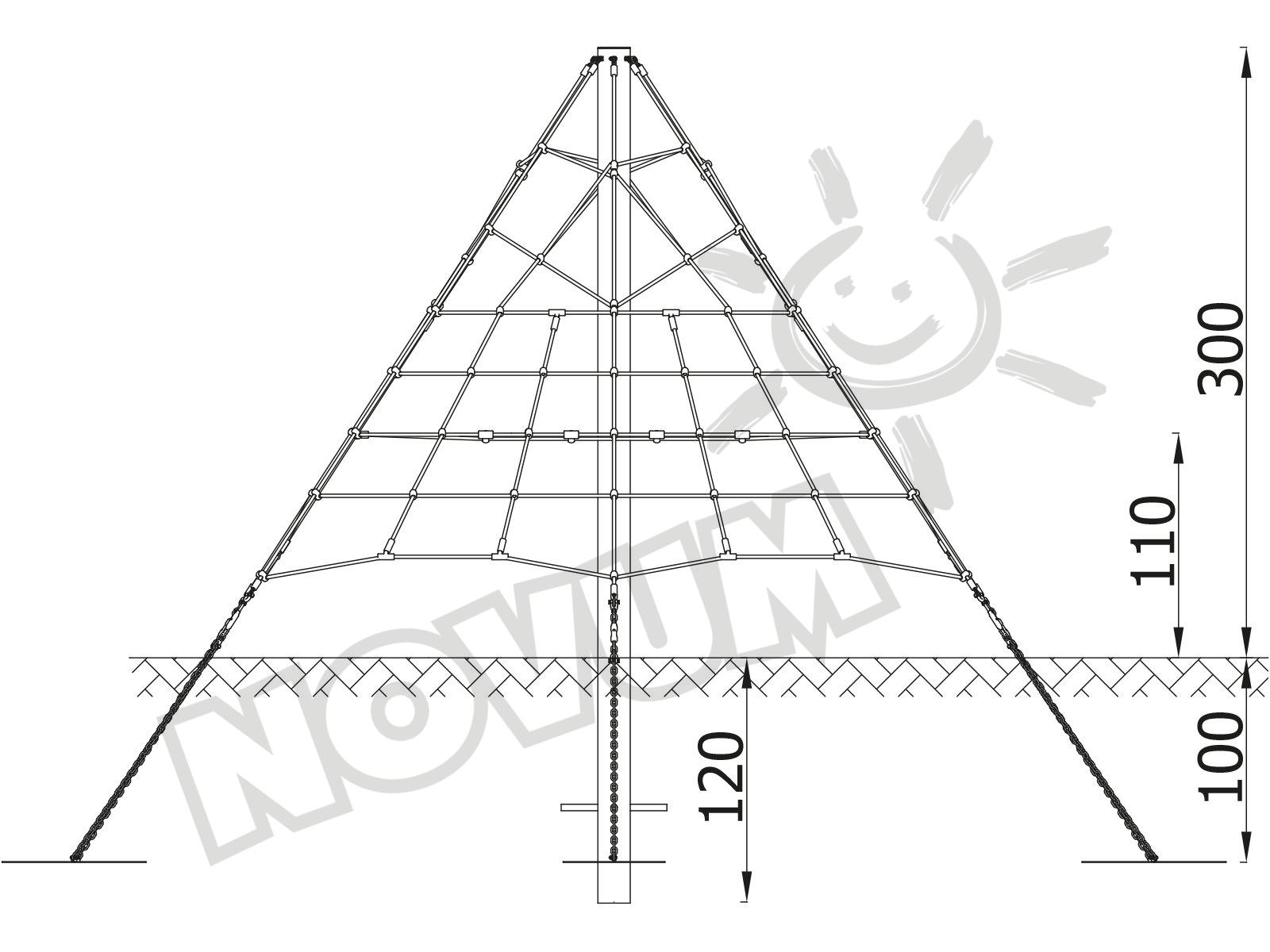 Seil-Pyramide, klein