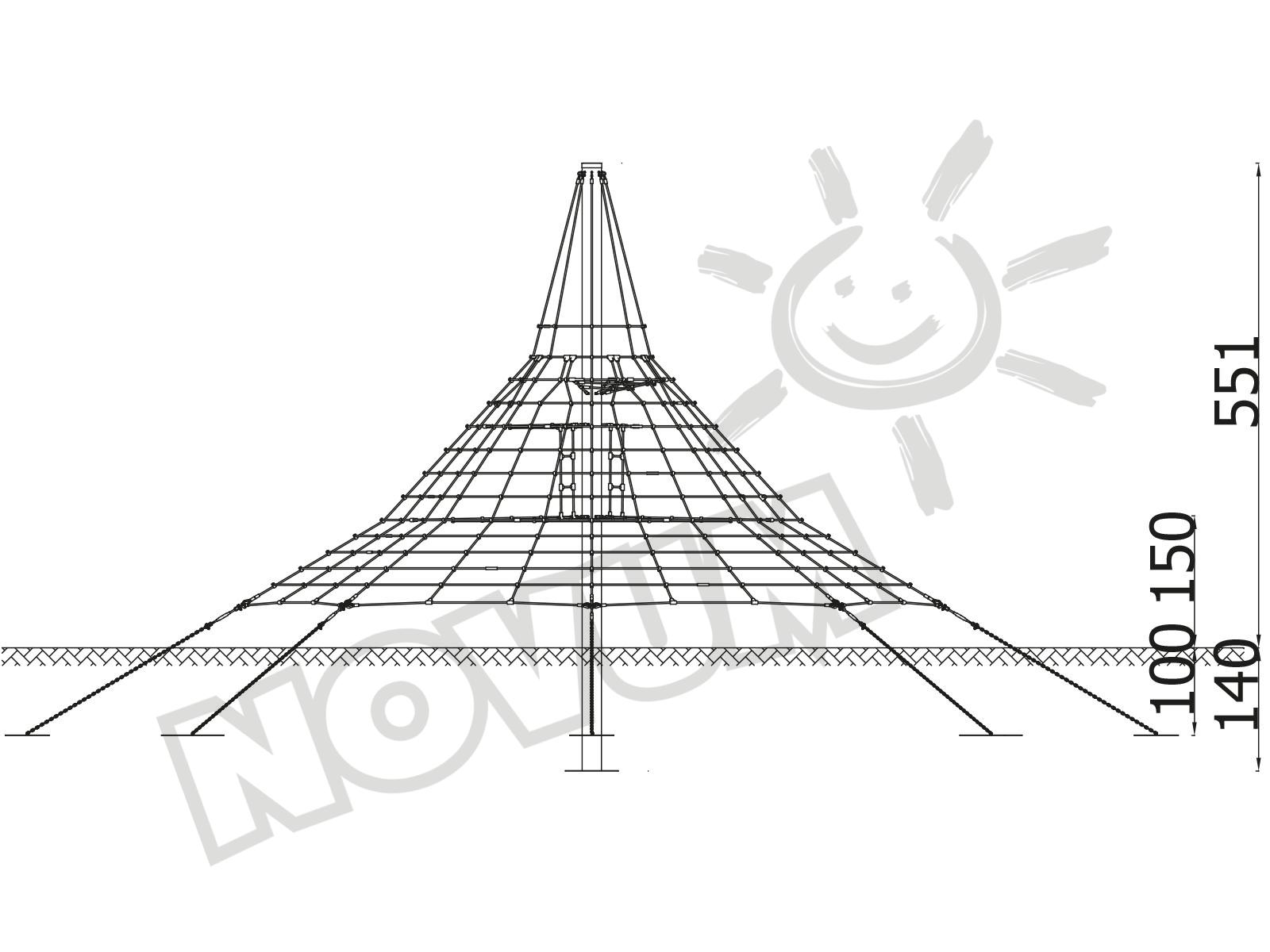 Seil-Pyramide Zauberhut