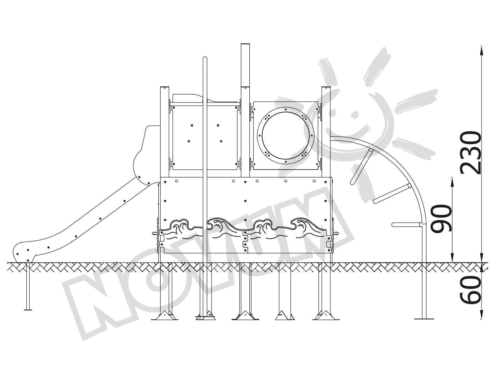 Quadro Me Schiff 12512 mit Sandkasten