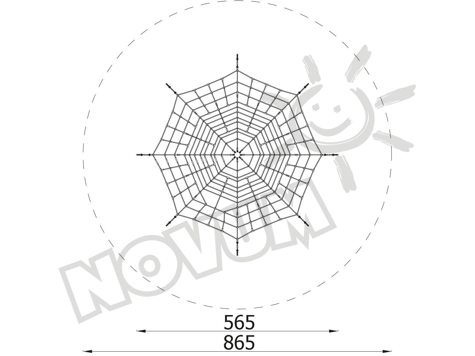 Spinnennetz-Pyramide