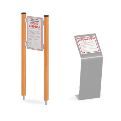 Tablice informacyjne/regulaminy