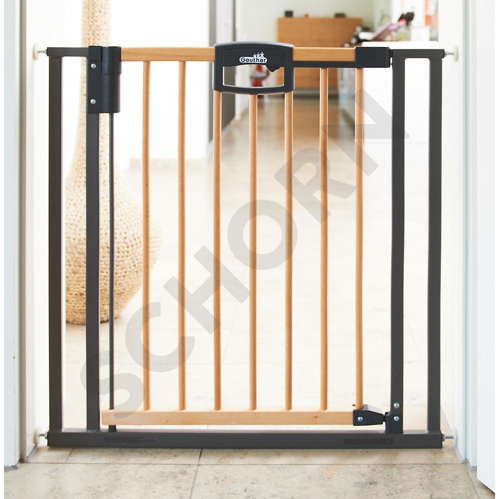 Tür- und Treppenschutzgitter 1, Holz, Rahmen anthrazit