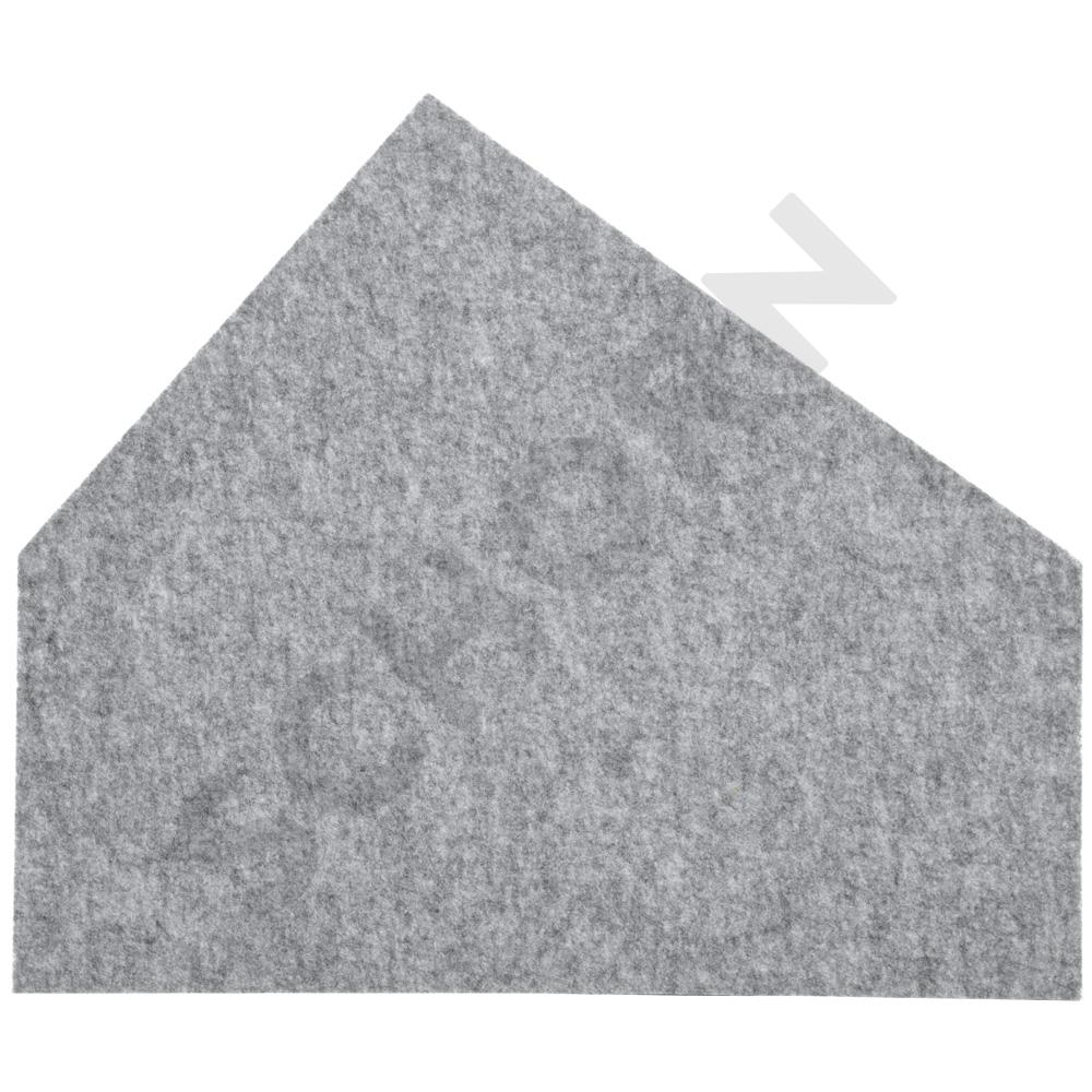 Wandschutz aus PET-Recyclingmaterial, Haus, H 67, grau, 146245