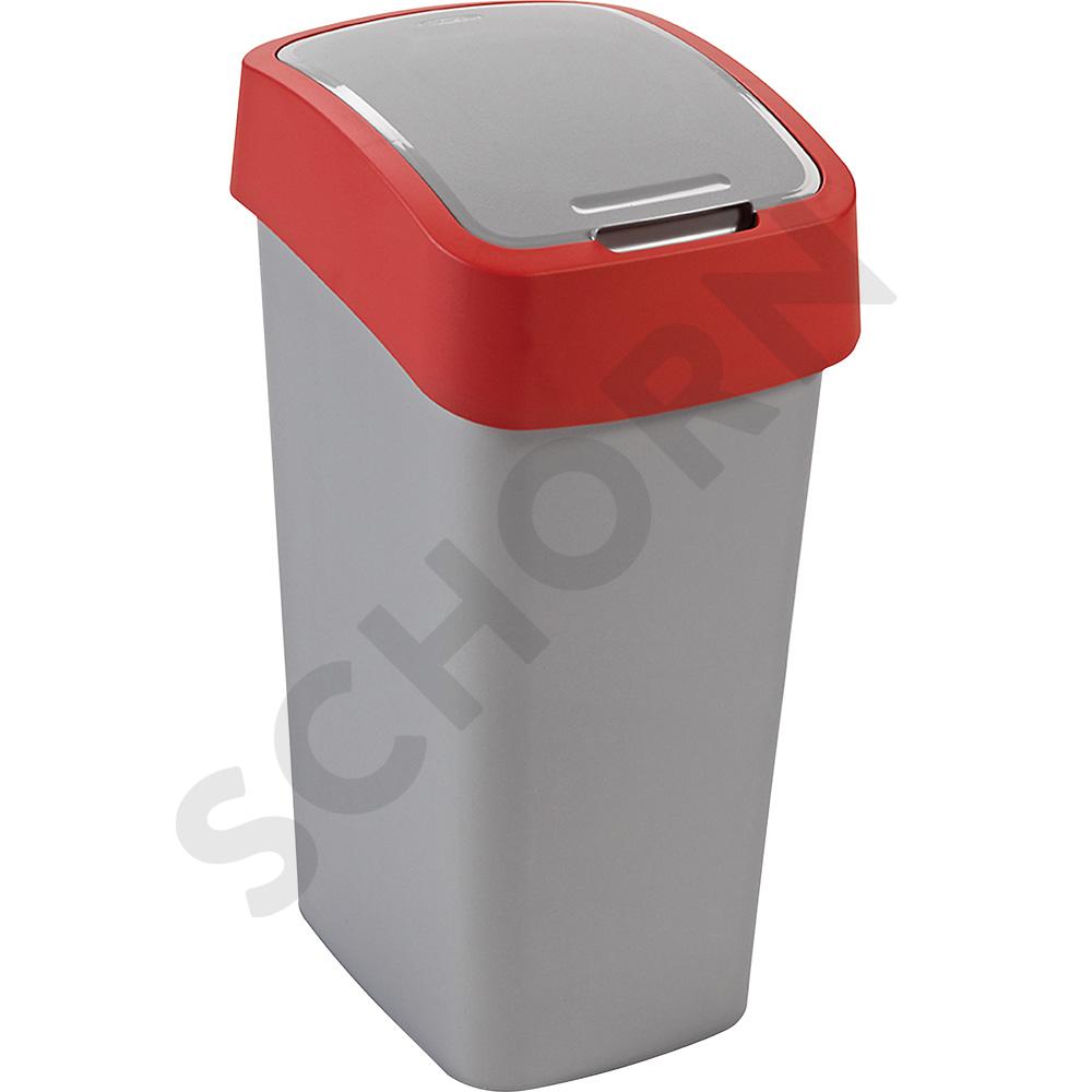 Abfallbehälter Flip, rot, rot, 029061-4