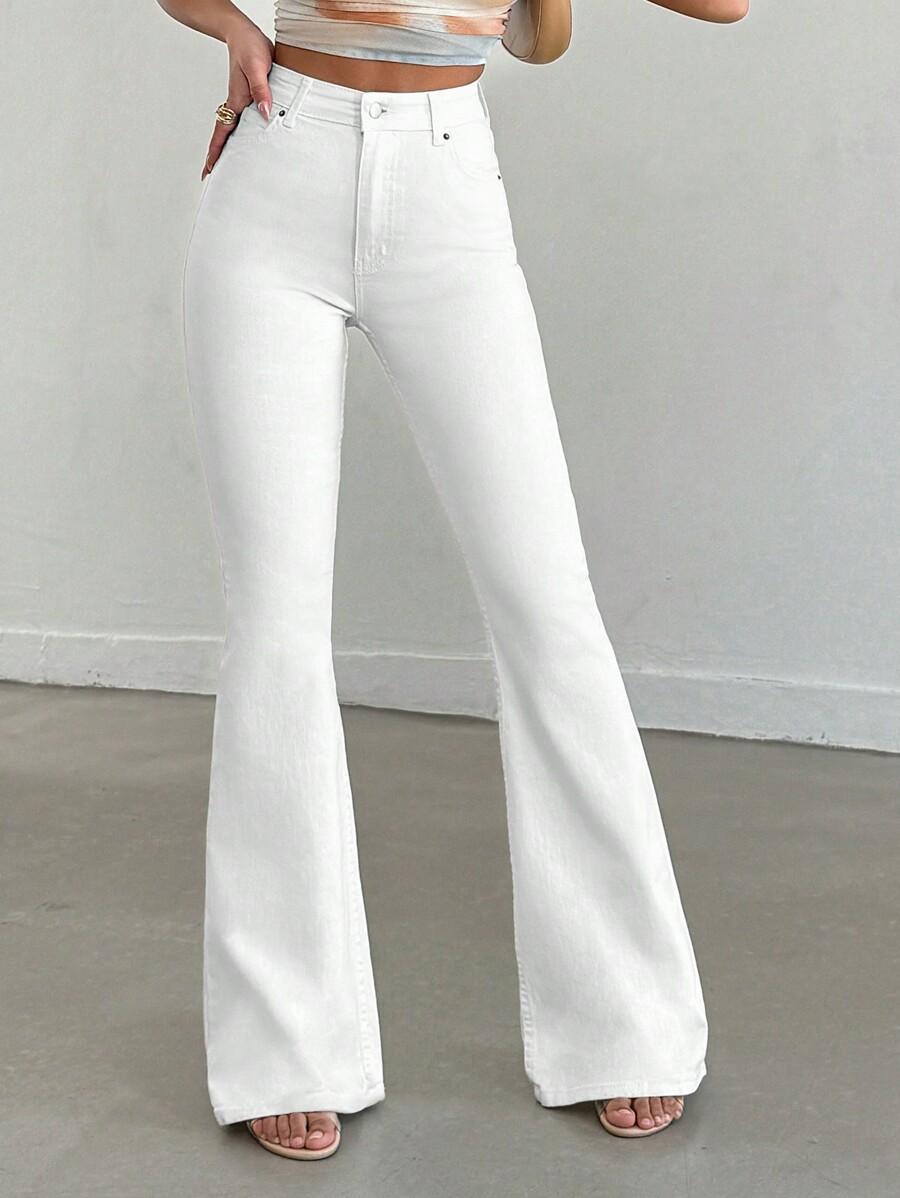 SHEIN BIAŁE SPODNIE JEANS S06__M
