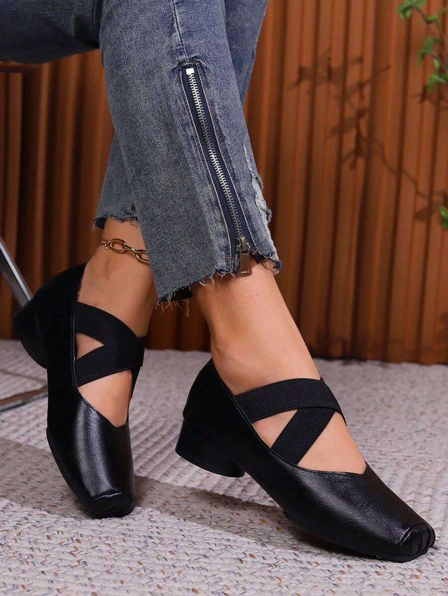 SHEIN CZARNE CZÓŁENKA OBCAS S06__35
