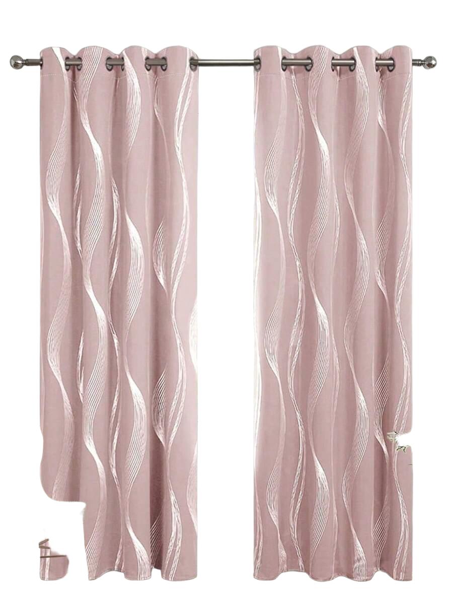 SHEIN RÓŻOWA ZASŁONA 1 SZTUKA S07__200X100