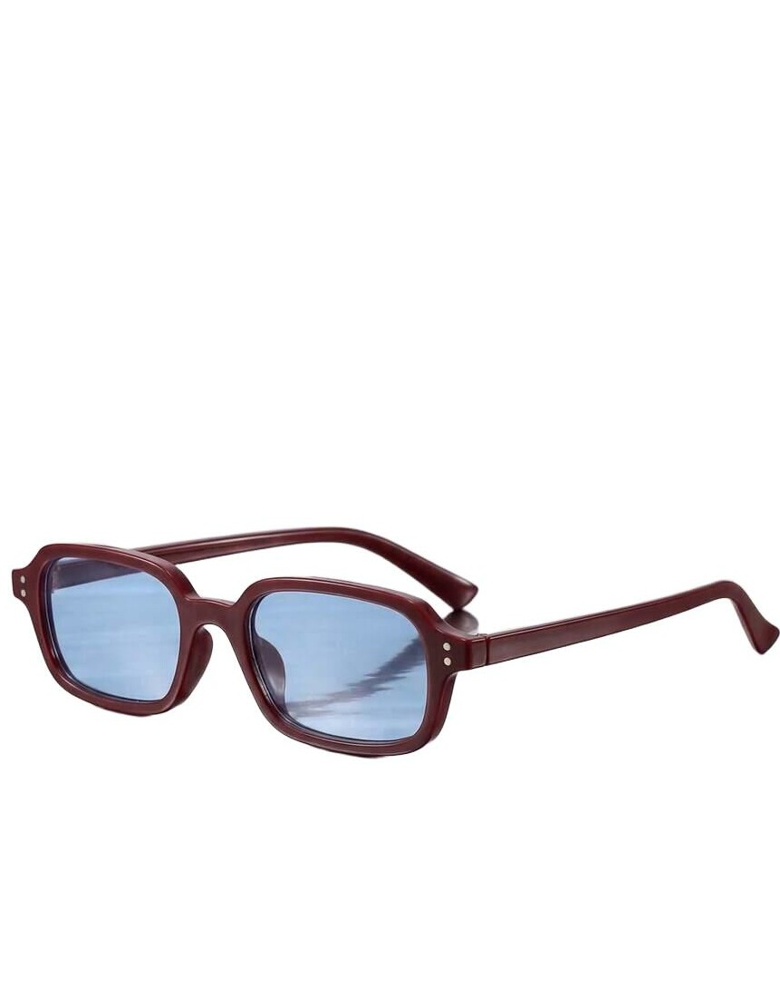 SHEIN OKULARY PRZECIWSŁONECZNE NIEBIESKIE SZKŁA S07