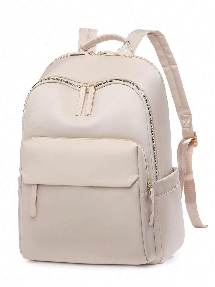 SHEIN BEŻOWY PLECAK CASUAL S07__28X12X39