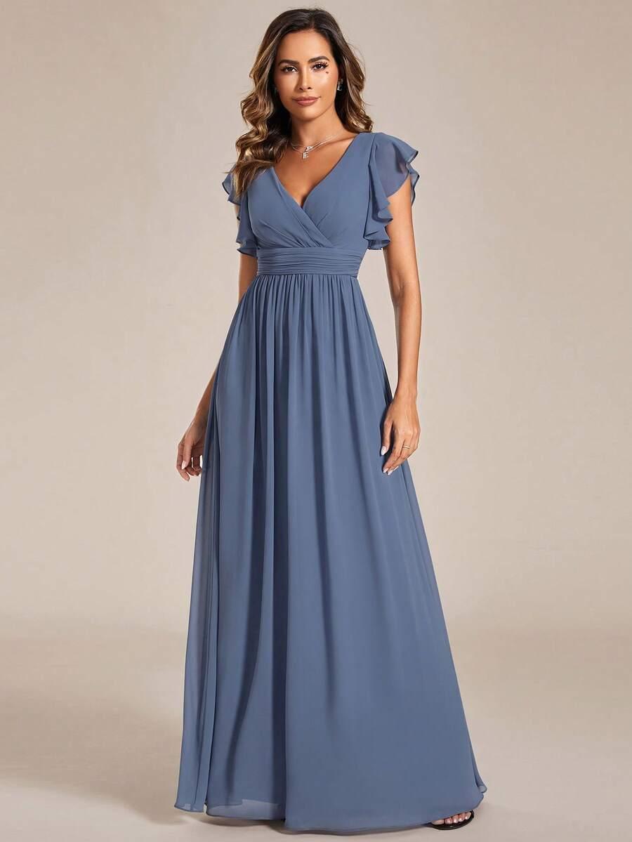 SHEIN NIEBIESKA MAXI SUKIENKA S06__XXL