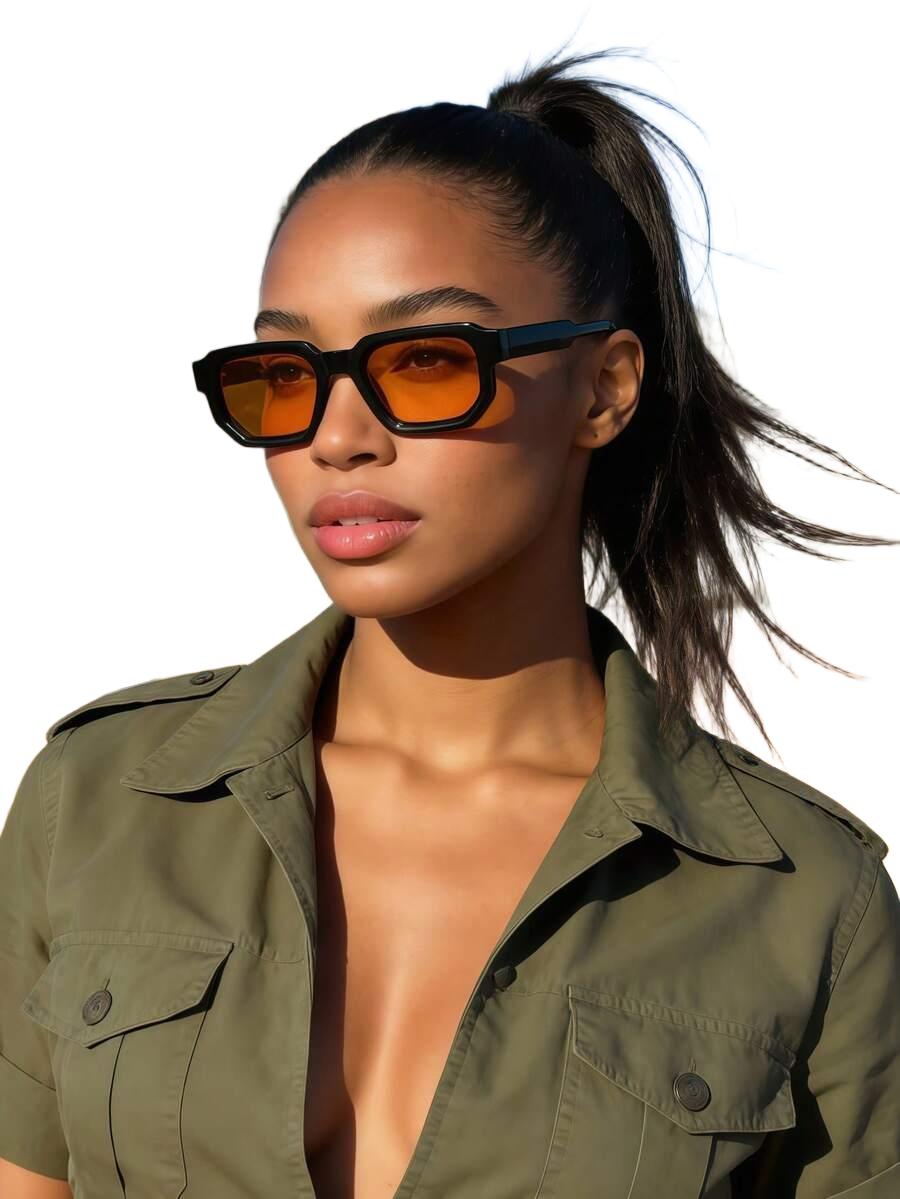 SHEIN CZARNE OKULARY PRZECIWSŁONECZNE S07