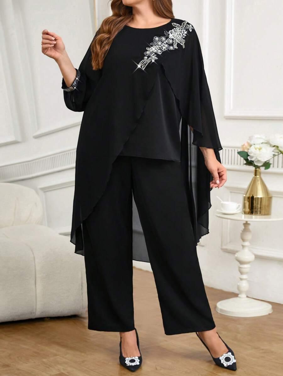 SHEIN KOMPLET SPODNIE BLUZKA S06__48
